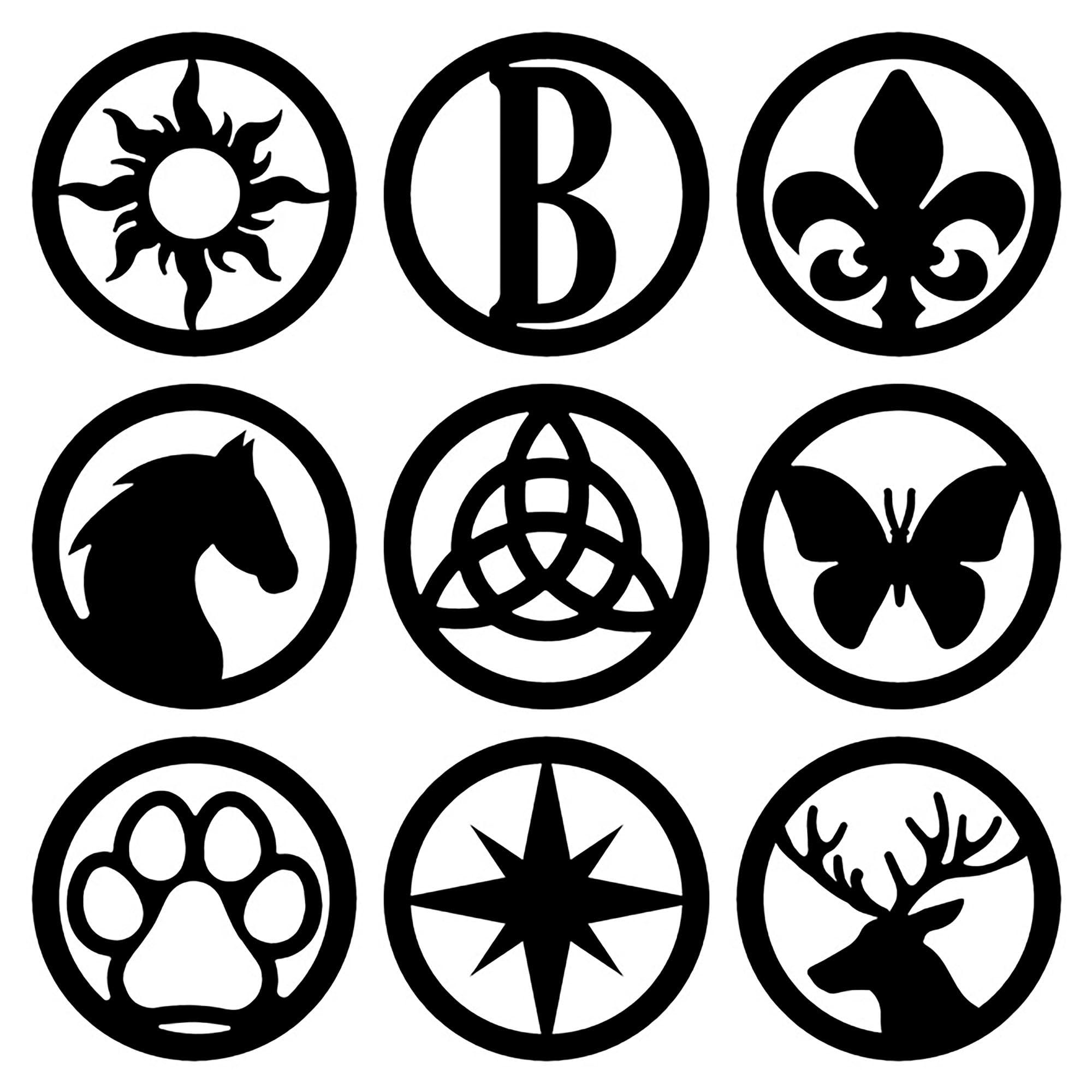 Touch of Class Pathways Reflective Driveway Marker Stake Set of 2 - Black Durable Finish with Compass Star Design for Enhanced Night Visibility | Perfect for Driveways, Walkways & Garden Pathways | Outdoor Safety Reflector Stakes for Home & Commercial Use