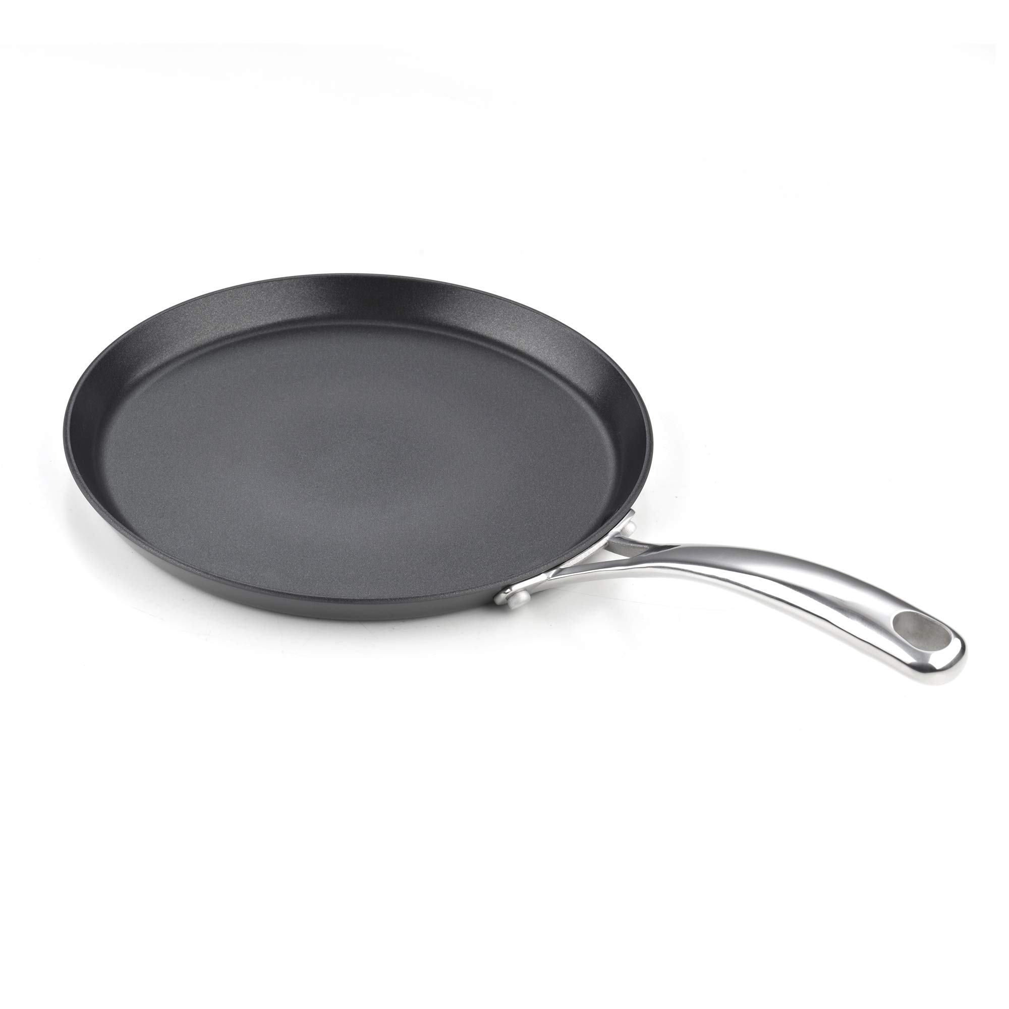 Nonstick Hard Anodized 9.5-Inch Crepe Griddle Pan - Black Cooks Standard Skillet for Perfect Pancakes, Crepes & Eggs | Ideal for Breakfast, Brunch & Family Cooking