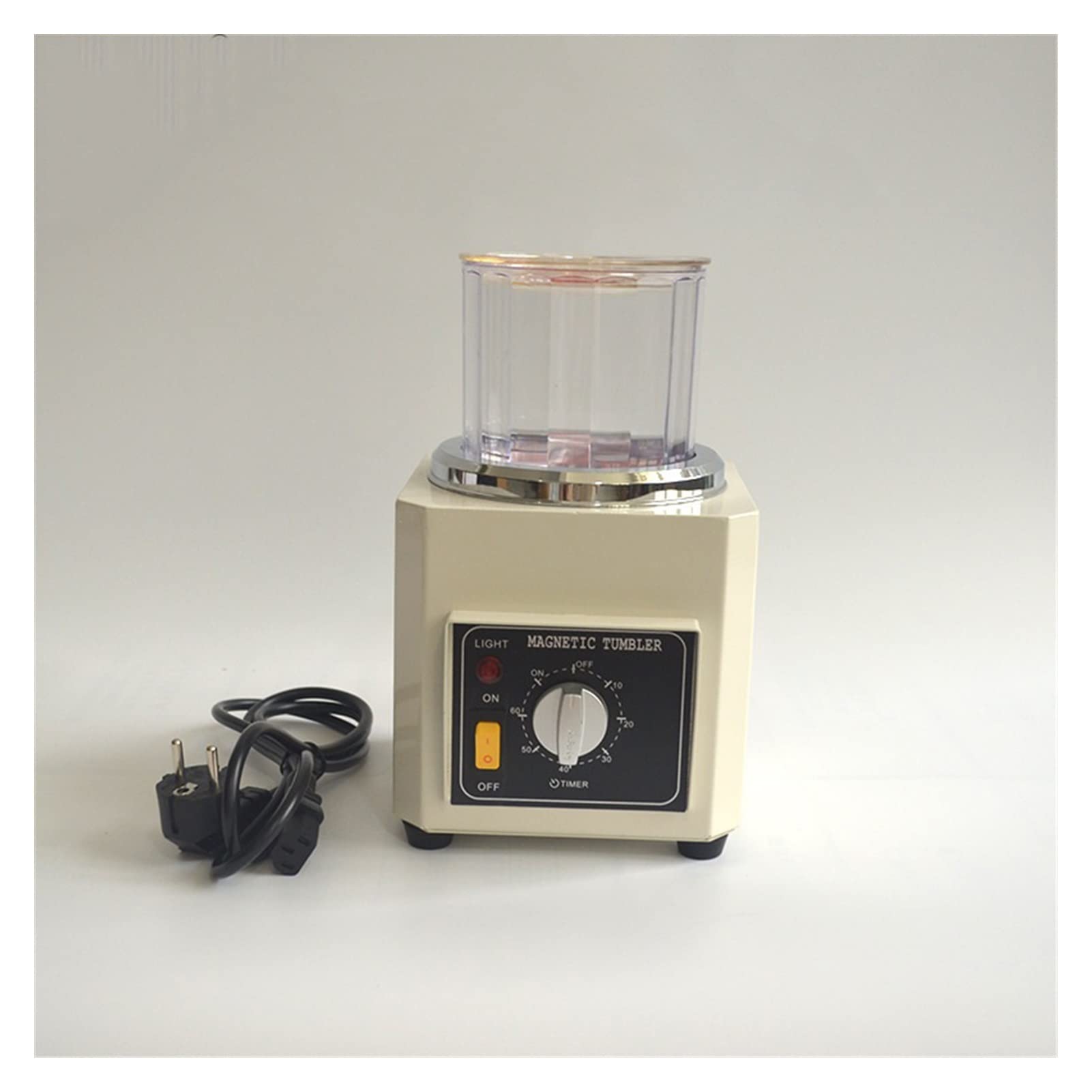 220V Jade Grinding & Polishing Machine - Jewelry Polishing Tool for Jade, Metal & Silver - Magnetic Deburring & Flat Grinding Machine for Jewelry Making & Crafting (Perfect for Small Jewelry Workshops & DIY Enthusiasts)