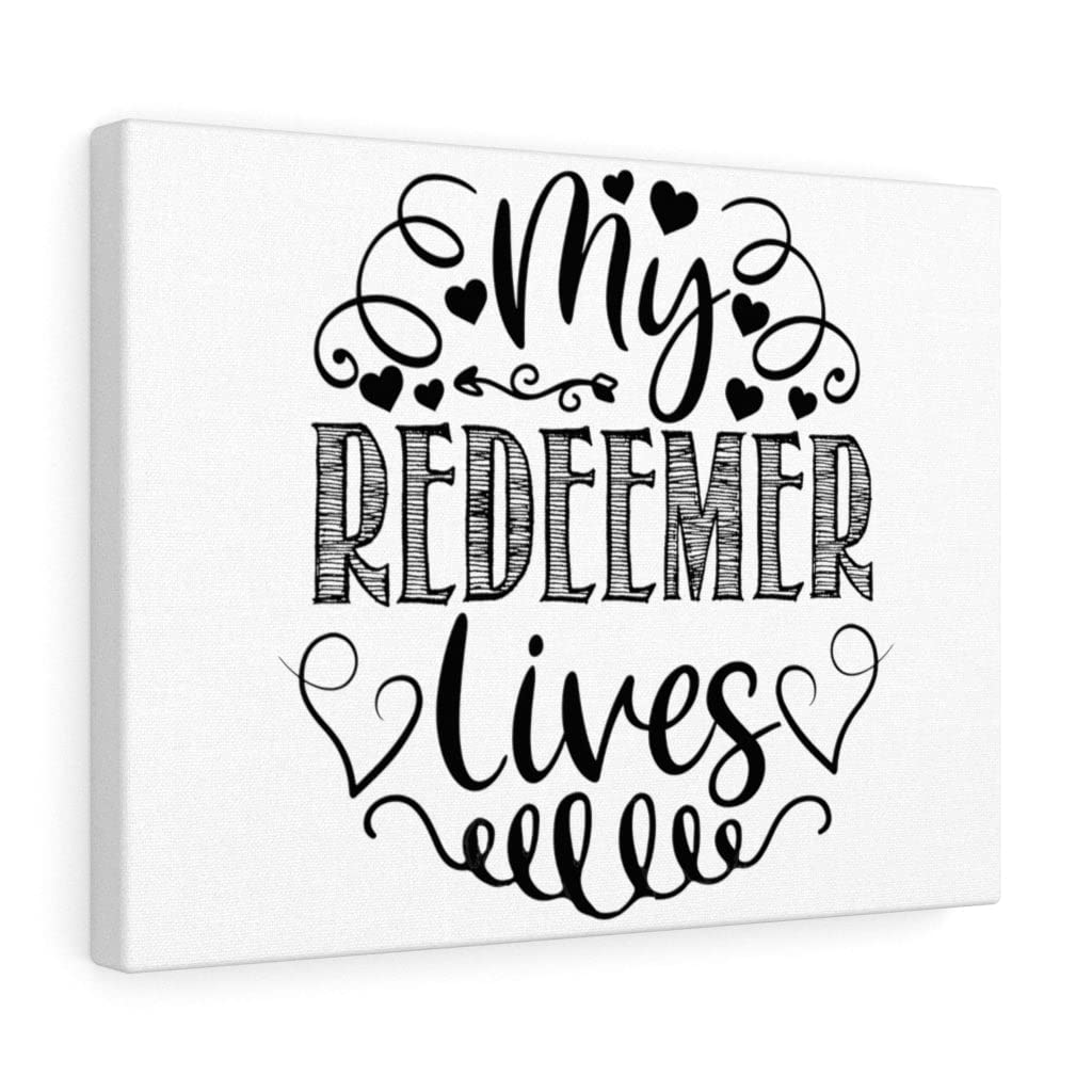My Redeemer Lives Christian Wall Art Print - Ready to Hang Scripture Decor for Home & Church - Perfect for Bible Study Rooms, Prayer Spaces & Gift Giving