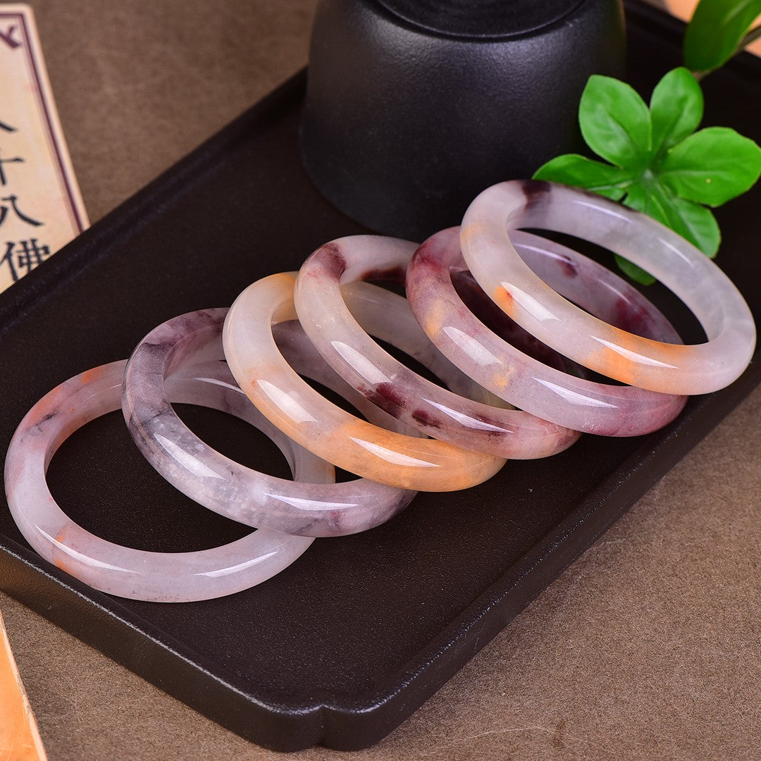 Elegant Violet Jade Bracelet for Women - Chinese Style Handmade Jewelry | Perfect for Gifts, Weddings & Special Occasions