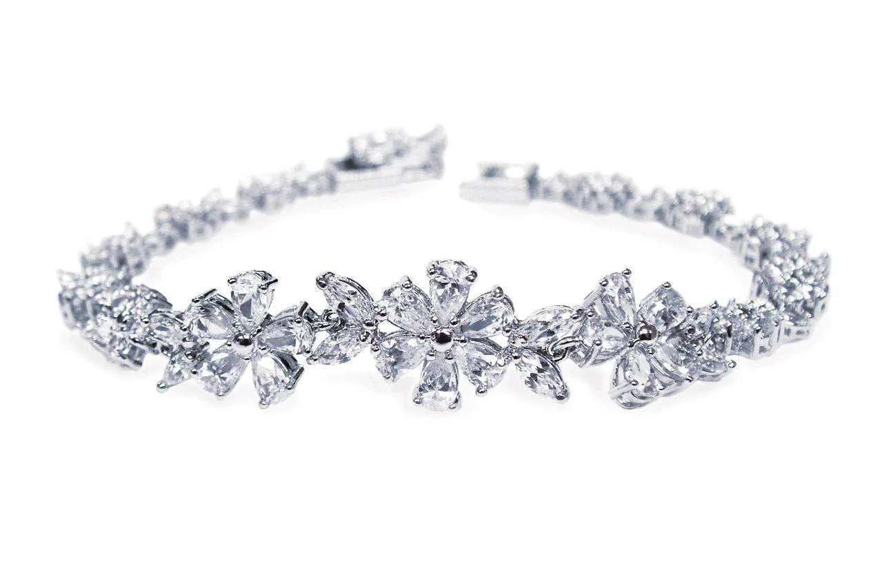 Elegant Silver Crystal Bridal Jewelry Set for Wedding - Cherish Your Special Day | Perfect for Brides, Bridesmaids & Formal Occasions