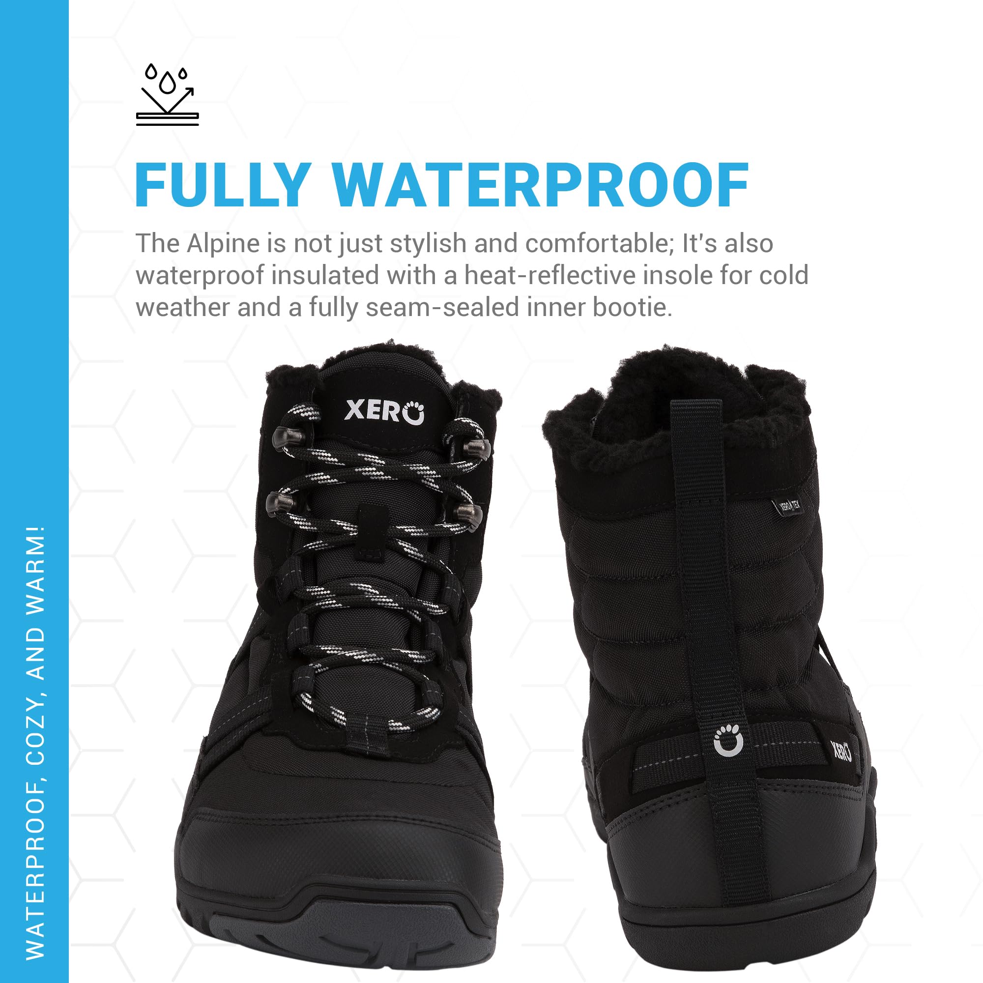 Xero Shoes Barefoot Hiking Shoes for Men - Lightweight Zero Drop Trail Running Boots | Waterproof Outdoor Adventure Footwear for Hiking, Camping & Backpacking
