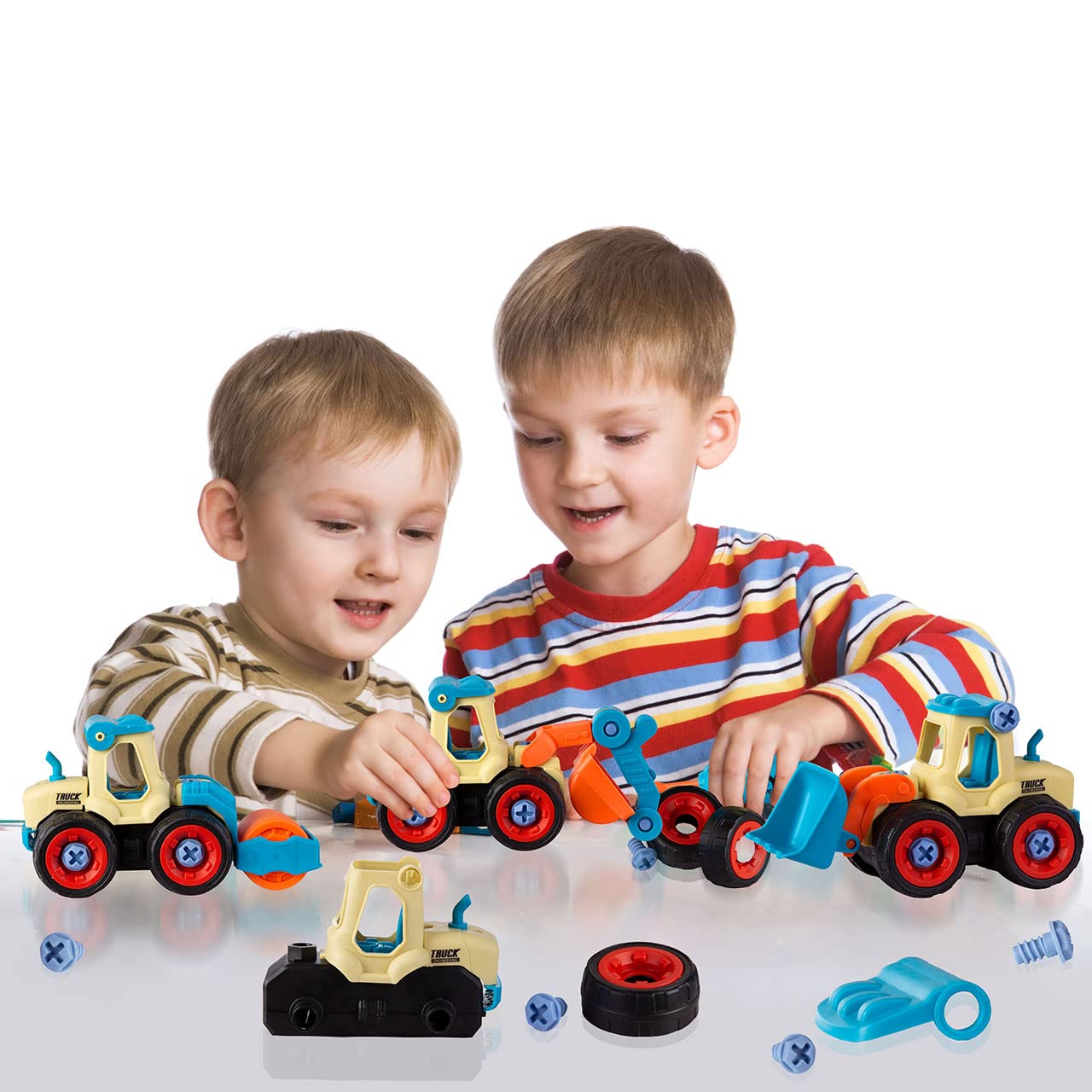 Best Beach Sand Toys for Toddlers Age 3-5 | Outdoor Sandbox Construction Set with Truck, Excavator & Bulldozer | STEM Learning Toys for 2 3 4 Year Old Boys & Girls | Perfect for Summer Beach Play, Backyard Sandpit & Sensory Development Activities (Blue)