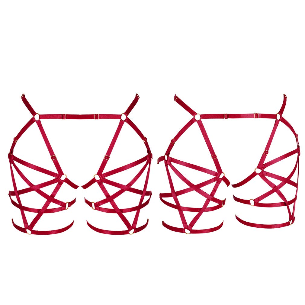 Women's Punk Body Harness & Garter Belt - Adjustable Gothic Leg Belt for Dance Costumes, Carnival Outfits & Fashion Accessories | Perfect for Halloween, Cosplay & Burlesque Performances