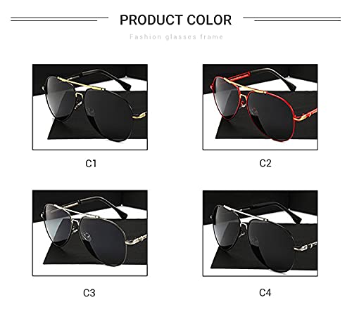 Heat Resistant Premium Aviator Sunglasses for Men & Women - UV400 Protection Polarized Lenses - Ideal for Driving, Flying, and Outdoor Activities