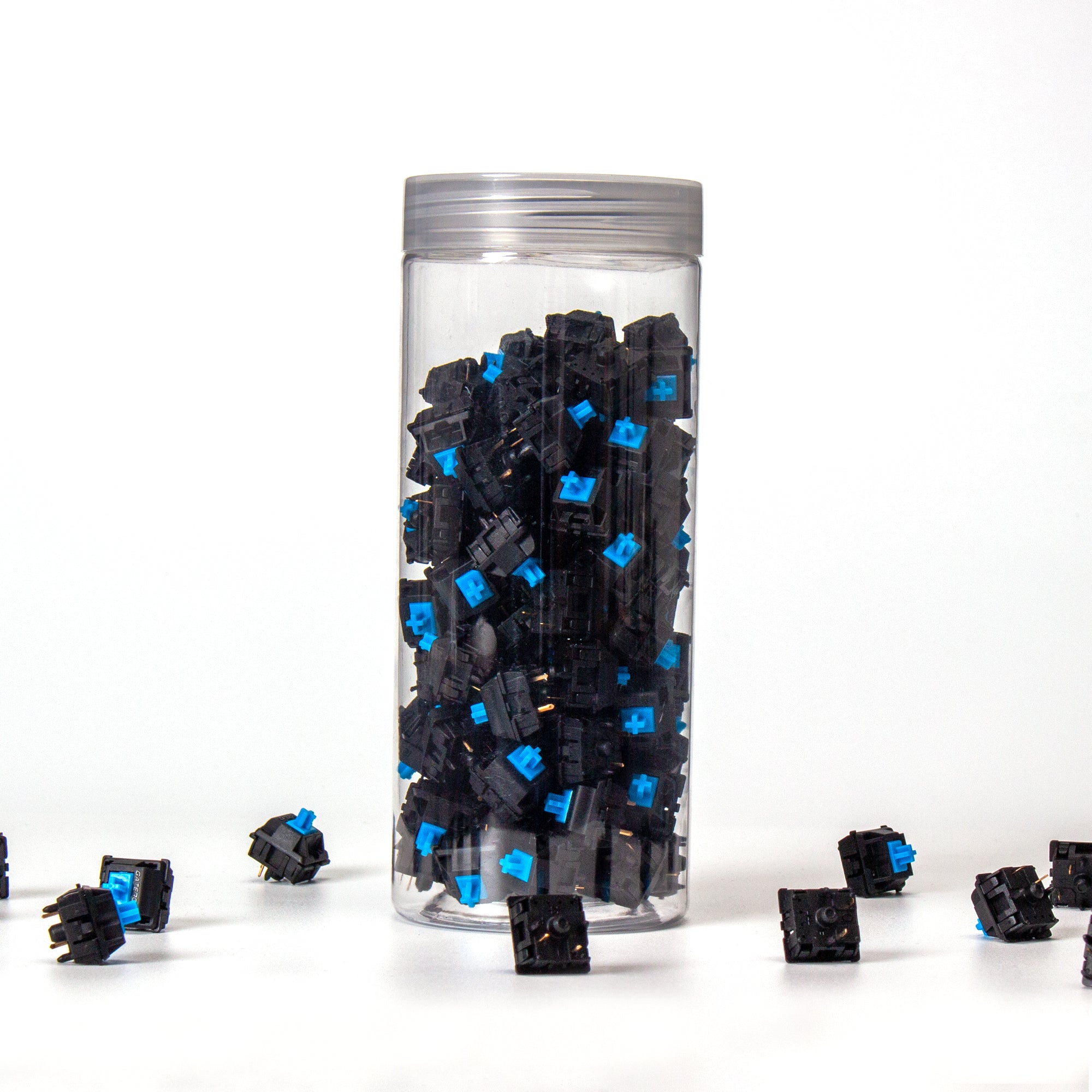 Gateron KS-3 Full Black Mechanical Keyboard Switches - Linear Smooth Typing for Gaming & Office Use