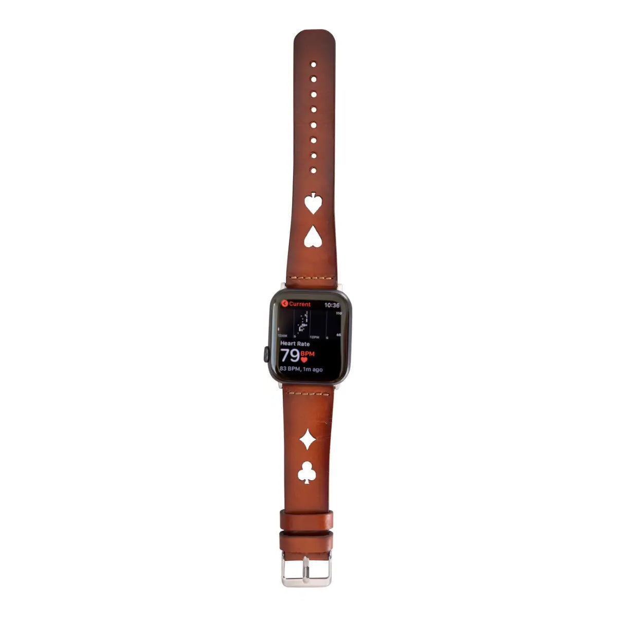 Premium Brown Leather Sport Band for Apple Watch - Durable & Comfortable Strap for Workouts & Everyday Use (Avesta) - Perfect for Gym, Office & Casual Wear