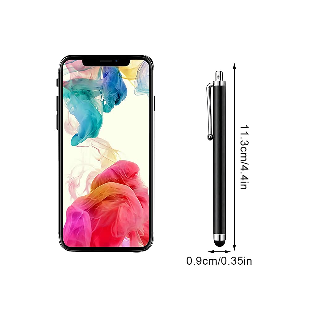 10 Pack Universal Capacitive Stylus Pens for Touch Screens - Compatible with iPad, iPhone, Kindle & Tablets - Precise Writing & Drawing for School, Office & Digital Art