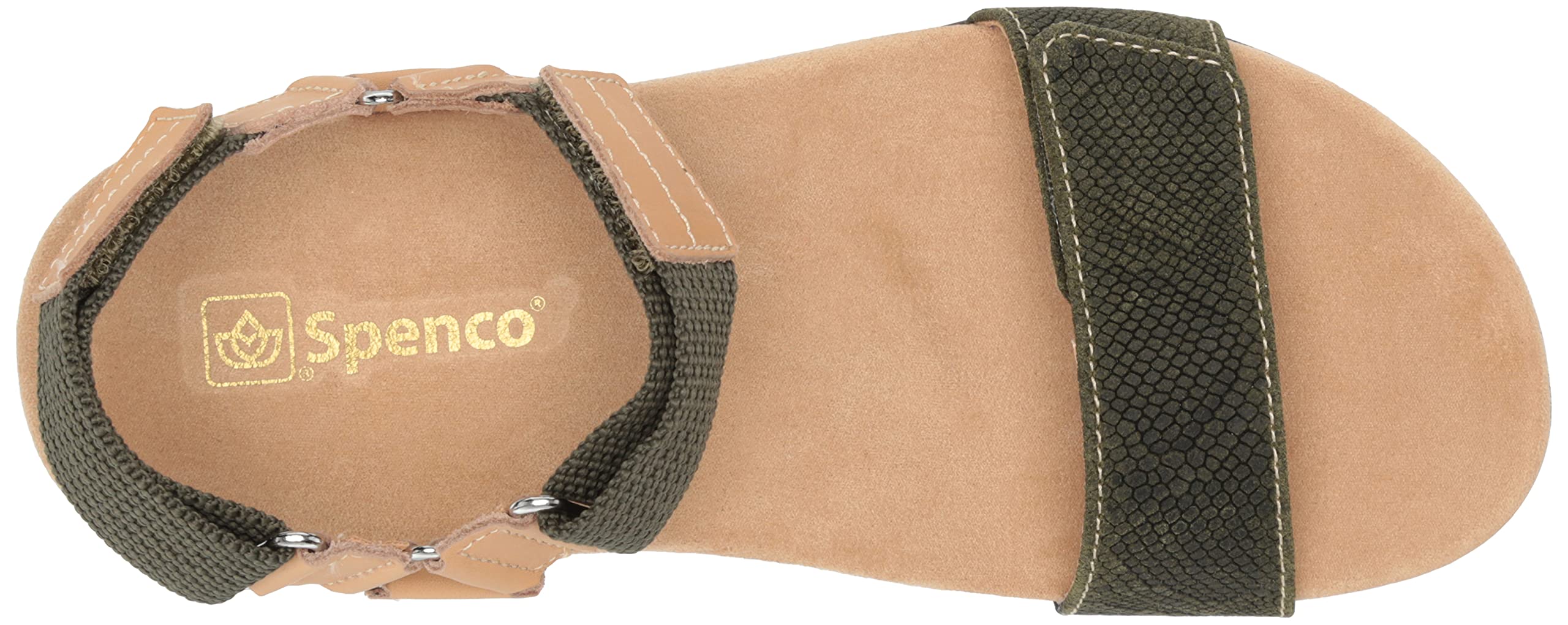 Spencos Women's Comfort Sandals - Arch Support & Cushioned Footbed for Walking, Travel & Everyday Wear