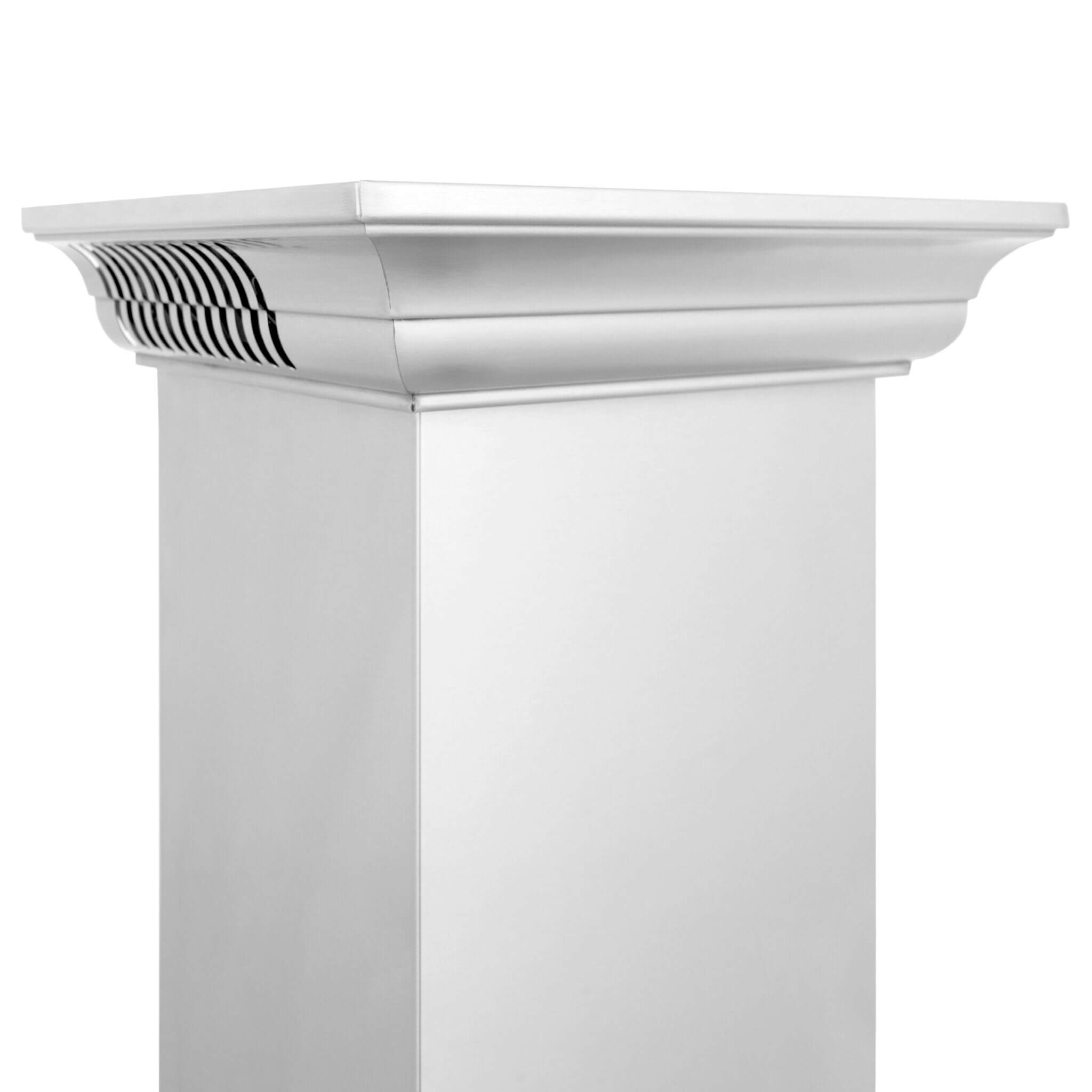 ZLINE KL2CRN BT Stainless Steel Wall Mount Range Hood with Ducted Ventilation & Built-in CrownSound Bluetooth Speakers - Perfect for Modern Kitchens & Home Entertainment