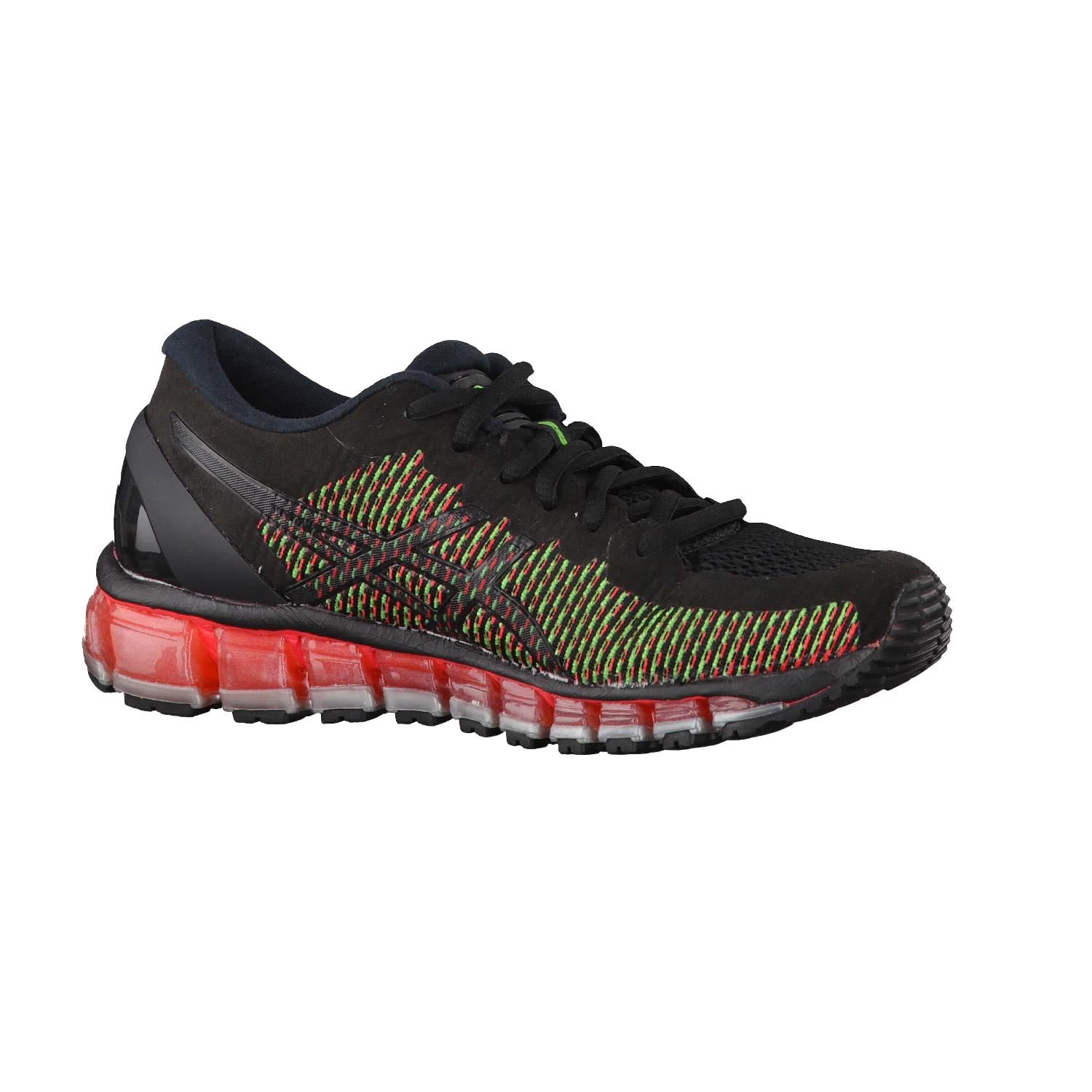ASICS Women's Gel Quantum 360 2 Running Shoes - Black/Green Gecko 9001 - Size 6.5 - Lightweight Cushioned Sneakers for Jogging, Gym Workouts & Daily Walking