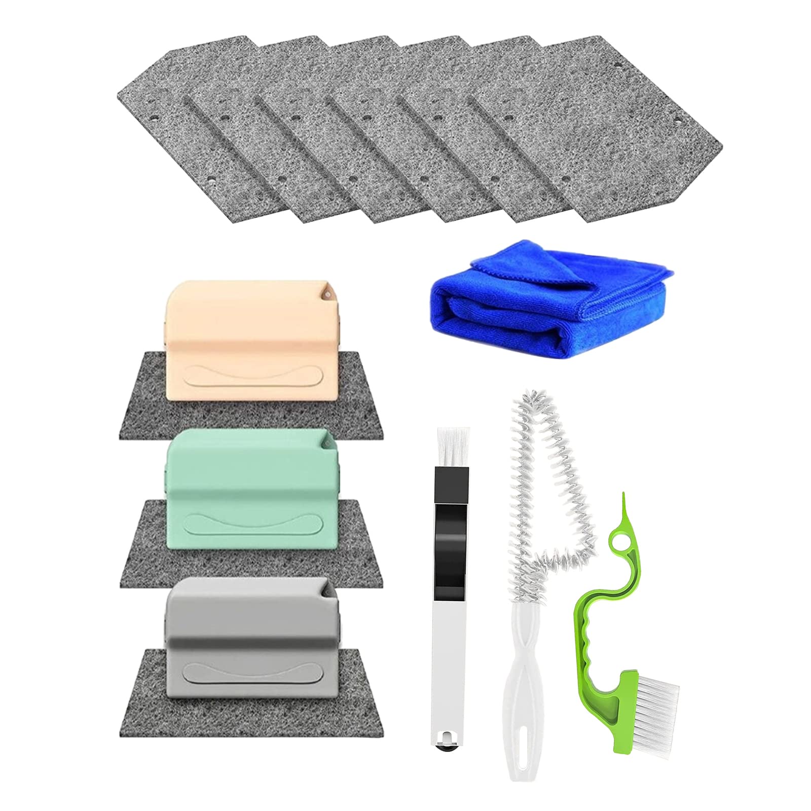 Creative Window Groove Cleaning Brush - Handheld Quick Clean Tool for Door & Window Tracks, Keyboard & Tile Lines - Perfect for Home, Office & Car Interior Cleaning