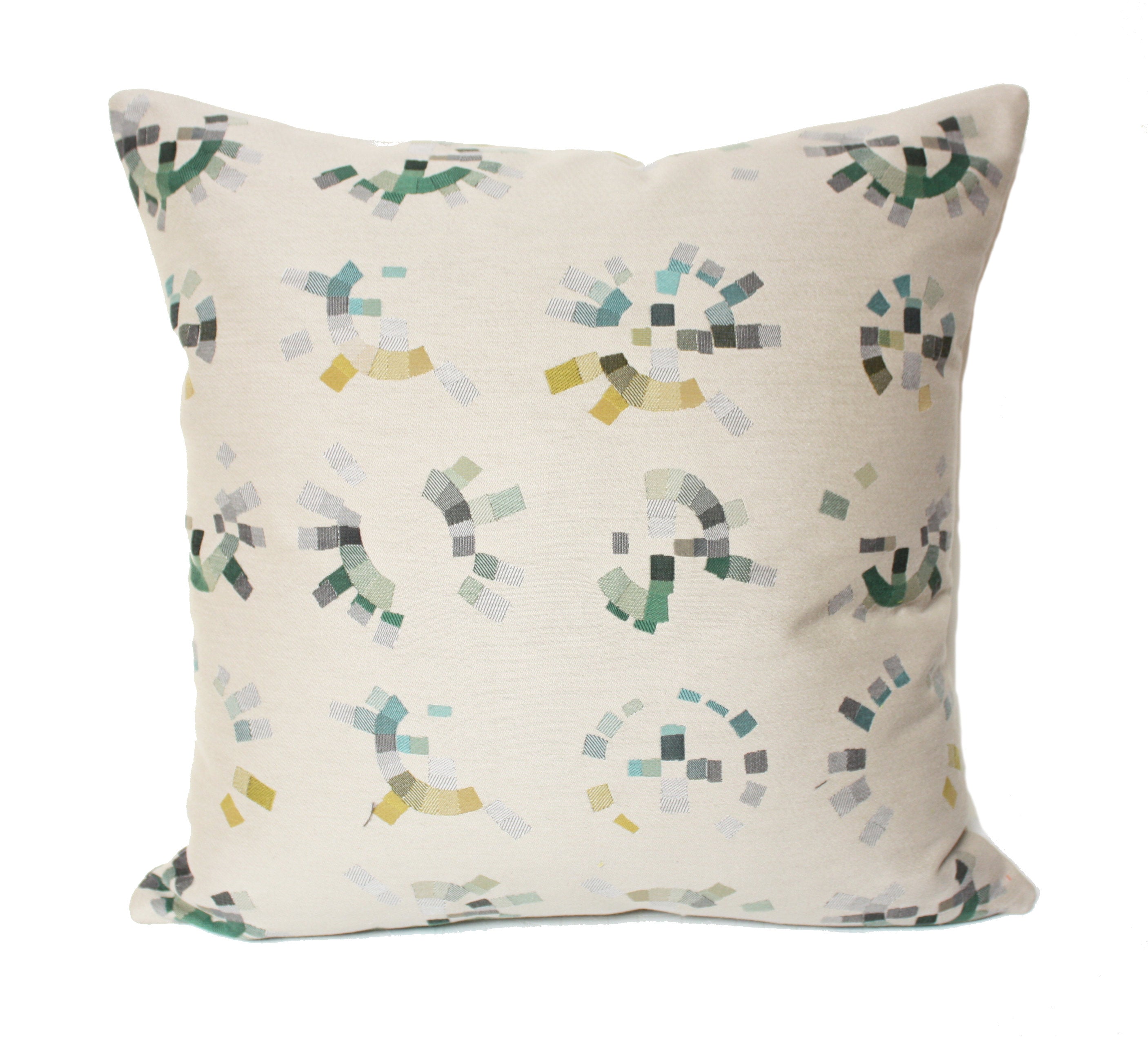 Maharam Beige Colorwheel Pillow - Modern Decorative Throw Pillow for Sofa, Bed & Home Decor - Perfect for Living Room, Bedroom & Office Accent