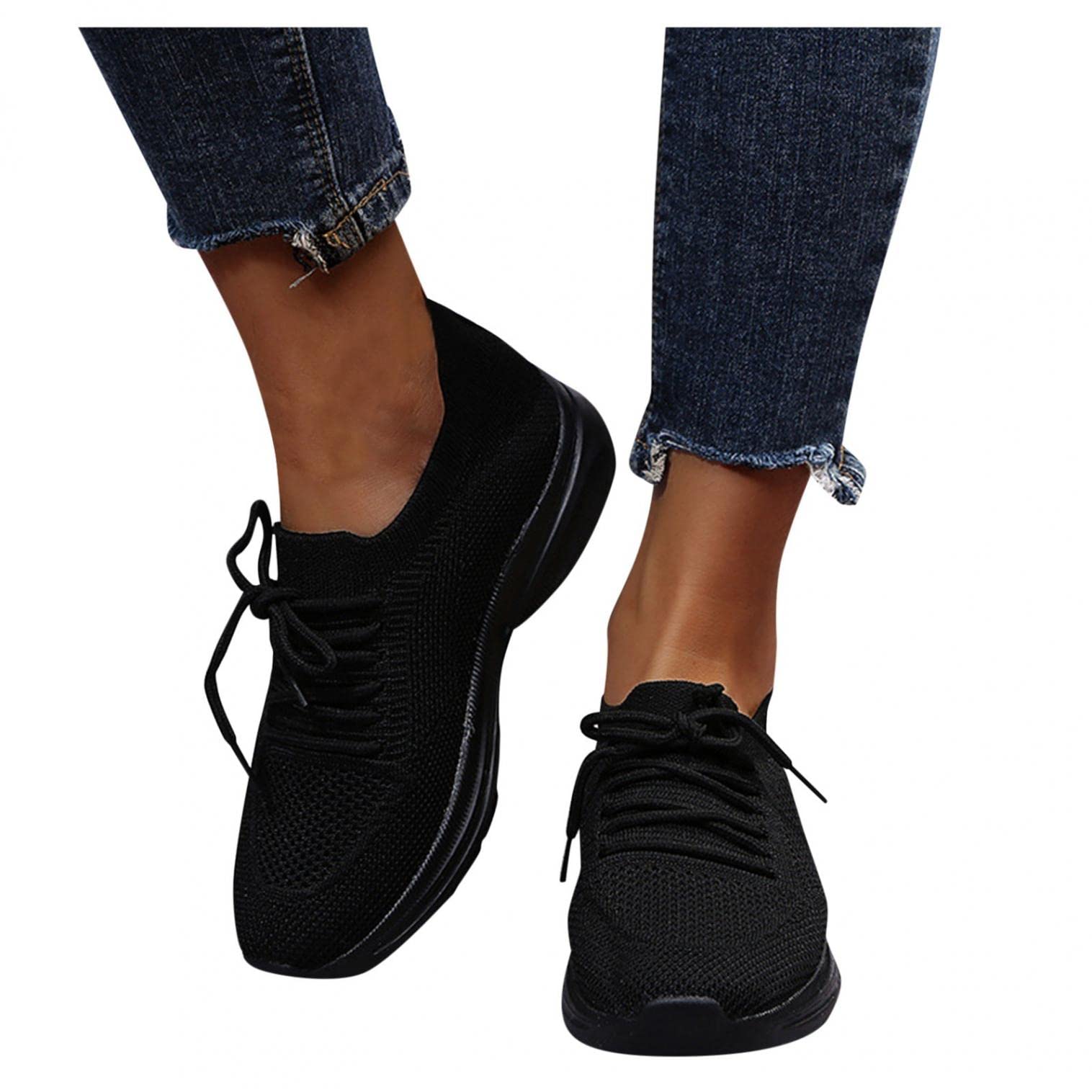 Women's Lightweight Breathable Mesh Walking Sneakers - Air Cushion Athletic Tennis Shoes for Running, Gym & Casual Wear