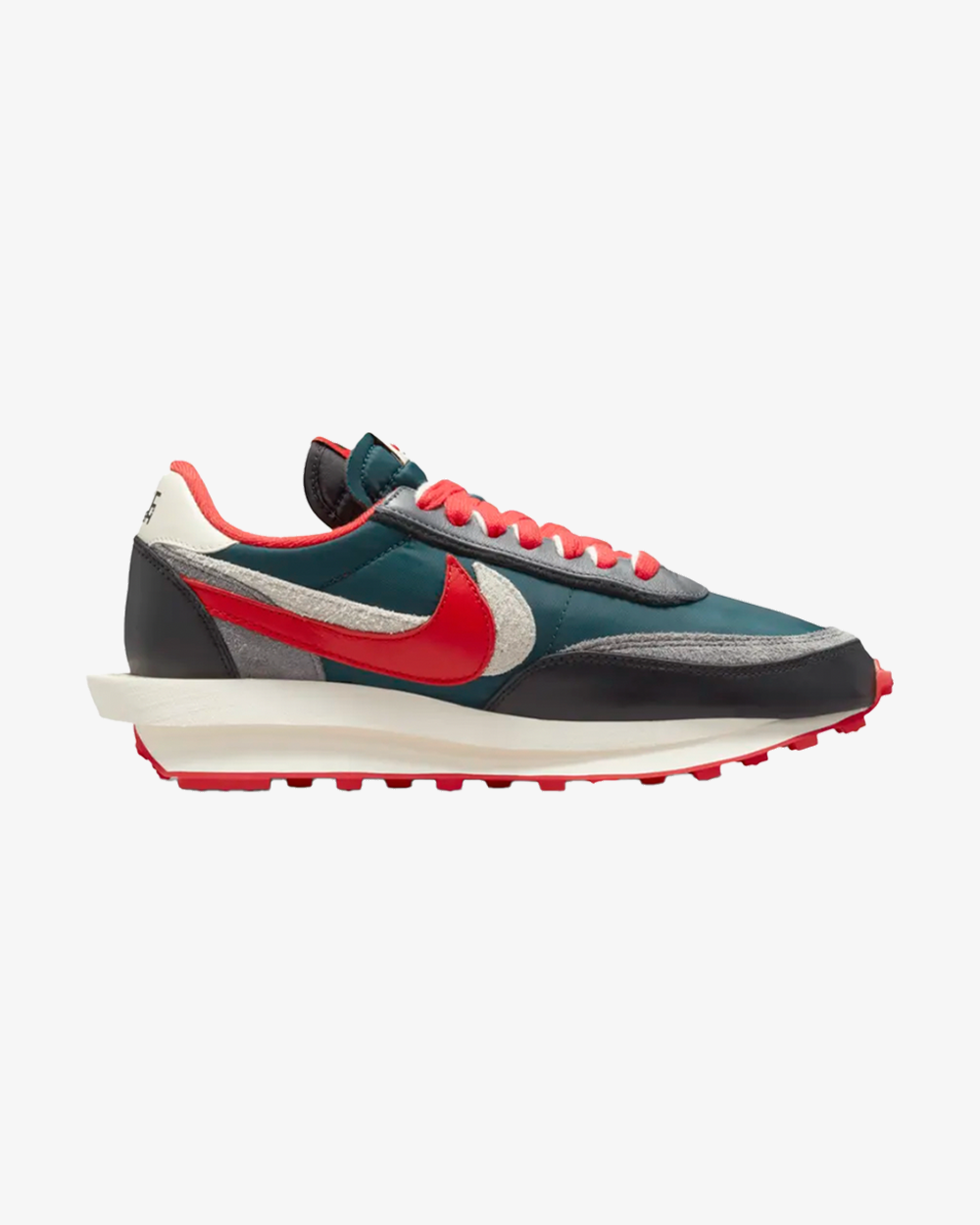 Nike x Sacai LD Waffle Undercover Sneakers - Midnight Spruce/University Red Colorway - Running, Training & Streetwear Fashion