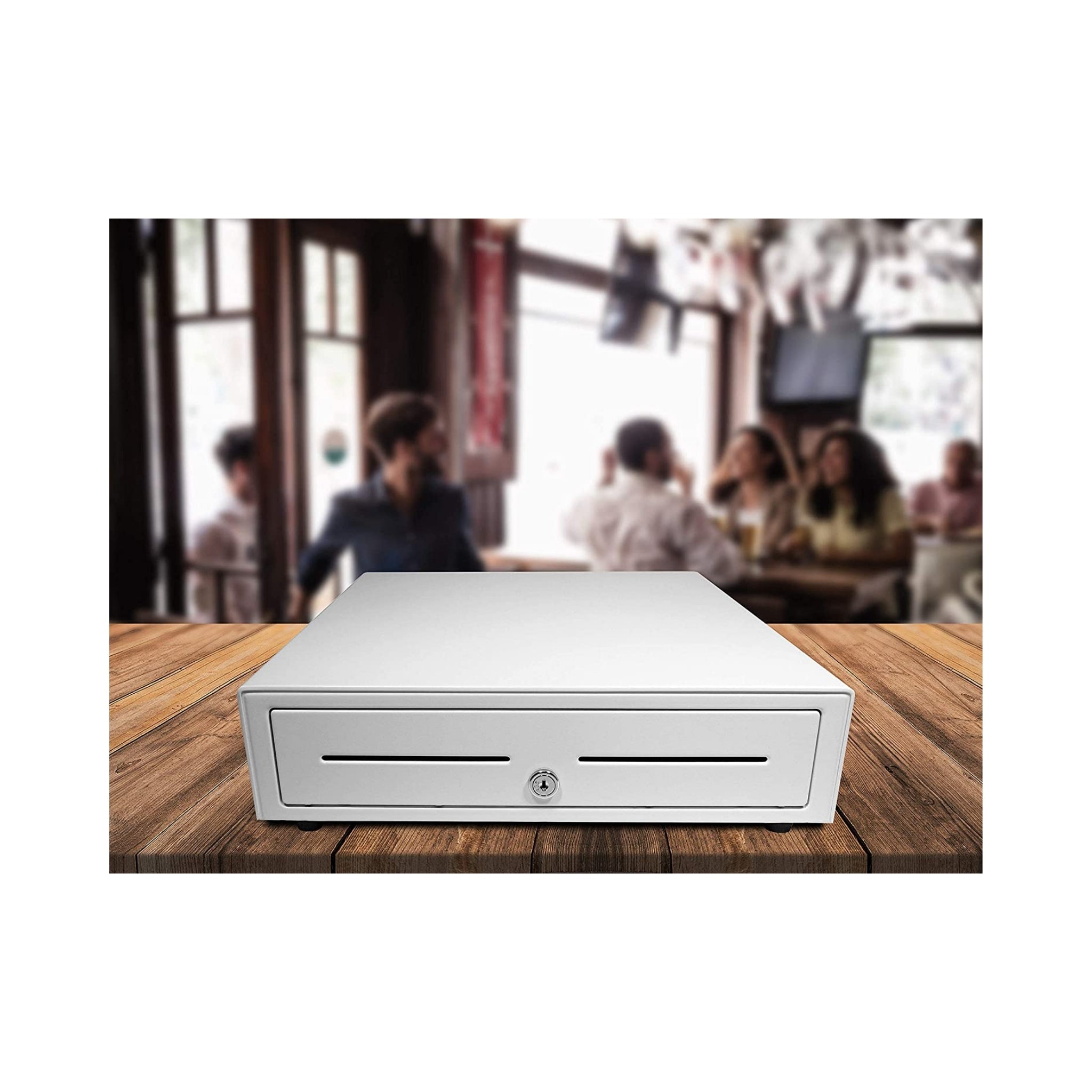 APG Vasario 1616 Dual Media Slot Cash Drawer with MultiPRO 24V Interface - Secure Cash Management for Retail Stores & POS Systems