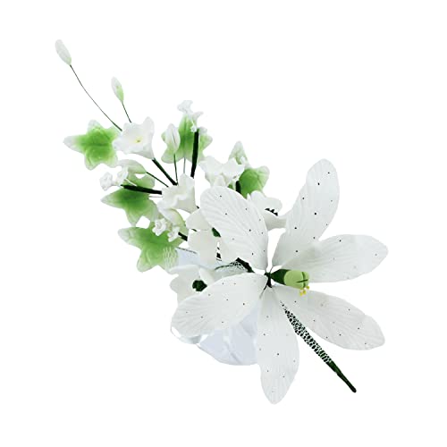 Wedding & Easter Lily Cake Topper White