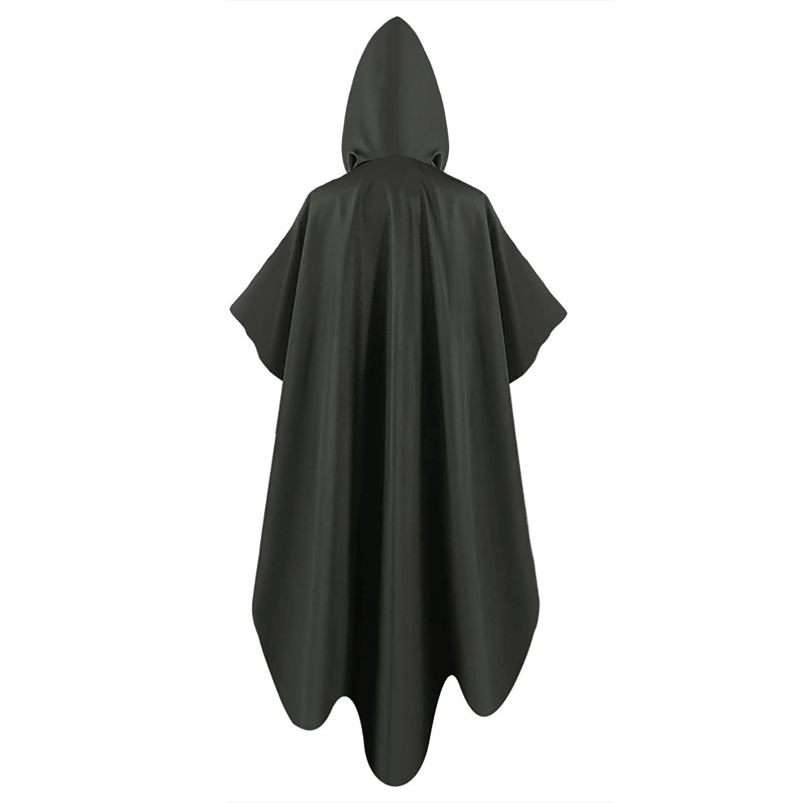 Tuduoms Men's Hooded Robe Cloak - Medieval Knight Monk Costume for Renaissance Fairs, Cosplay & LARP | Warm Friar Priest Robe for Halloween, Theater & Historical Reenactments