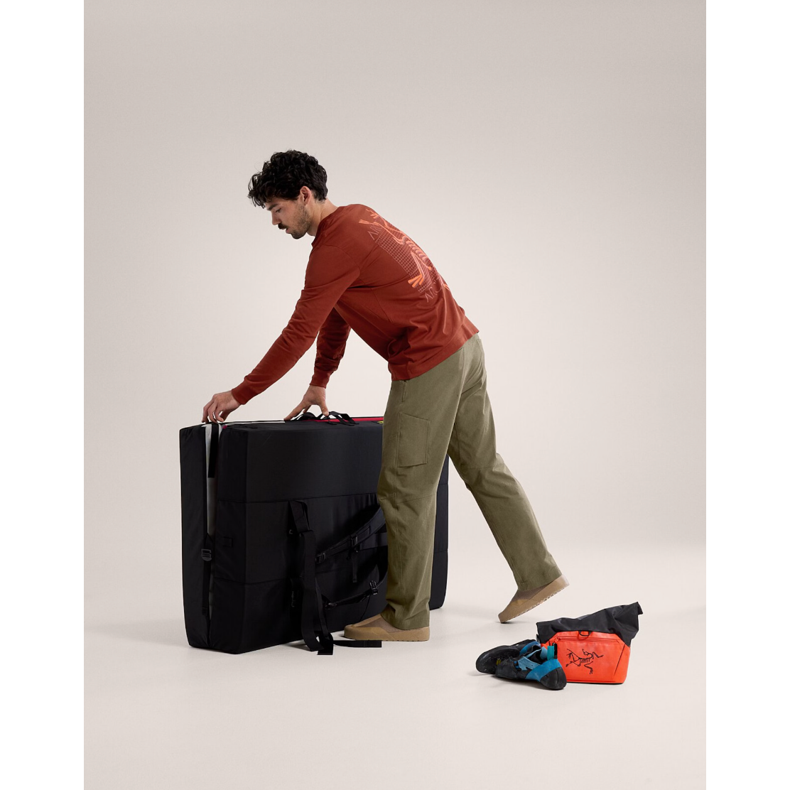 Arc'teryx Men's Long Sleeve Shirt with Multi Bird Logo - Lightweight Hiking & Outdoor Adventure Shirt for Camping and Travel