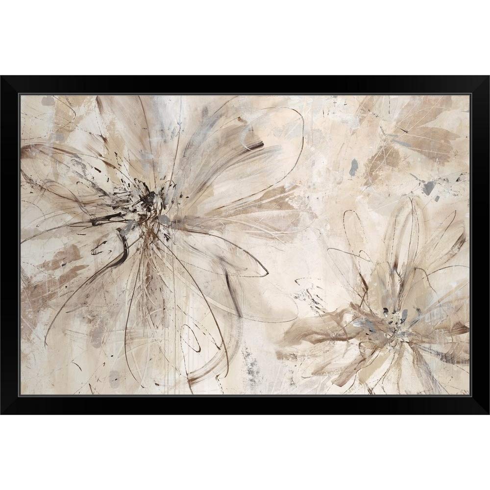 Floral Milk and Honey Black Framed Art Print - Elegant Wall Decor for Living Room, Bedroom & Office