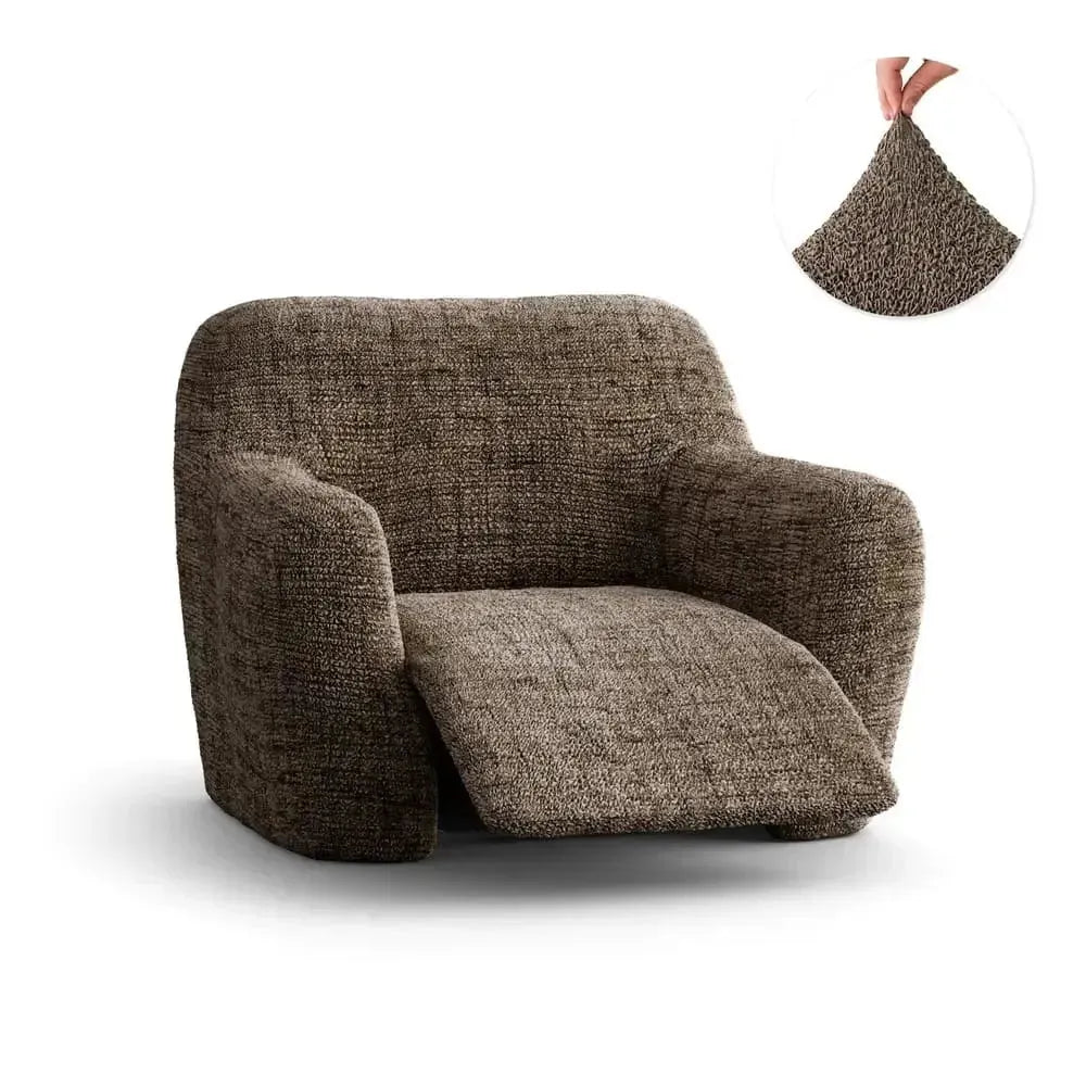 Microfiber Printed Reclining Armchair Slipcover - Stretchable Furniture Protector for Living Room, Bedroom & Home Theater