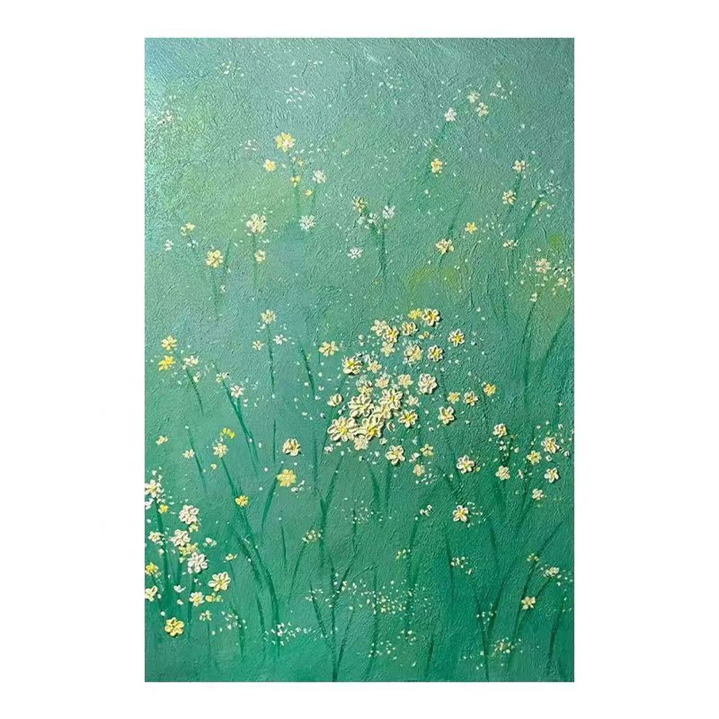 Flower and Tree Painting #FT059 - Handmade Canvas Wall Art for Home & Office Decor | Perfect for Living Room, Bedroom, or Gift