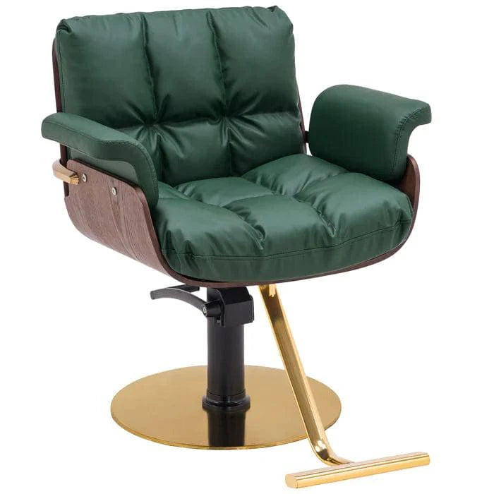 Jordan Styling Chair - Adjustable Salon Hairdressing Chair with Hydraulic Lift & Swivel Base for Barber Shop, Beauty Salon & Home Use