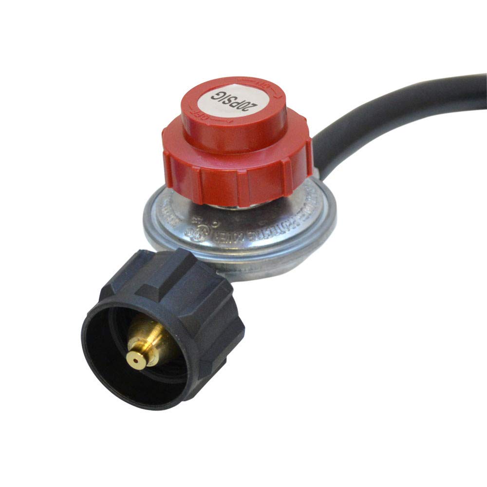 4 Ft High Pressure Propane Regulator Hose for LPG BBQ, Gas Burner, Stove & Fryer - Perfect for Outdoor Cooking, Grilling & Camping
