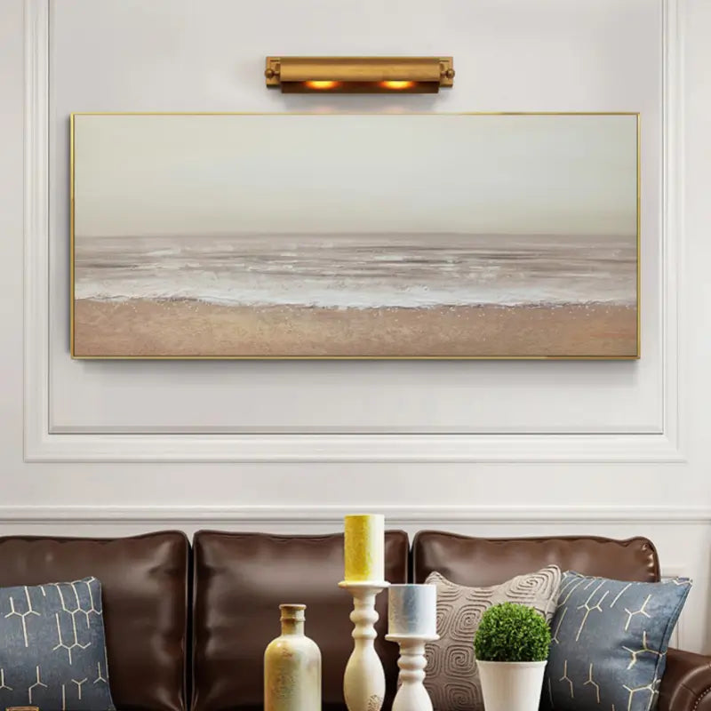 Ocean and Sky Painting #OS 013 - Handmade Canvas Wall Art for Home & Office Decor - Perfect for Living Room, Bedroom, or Office Wall Decor