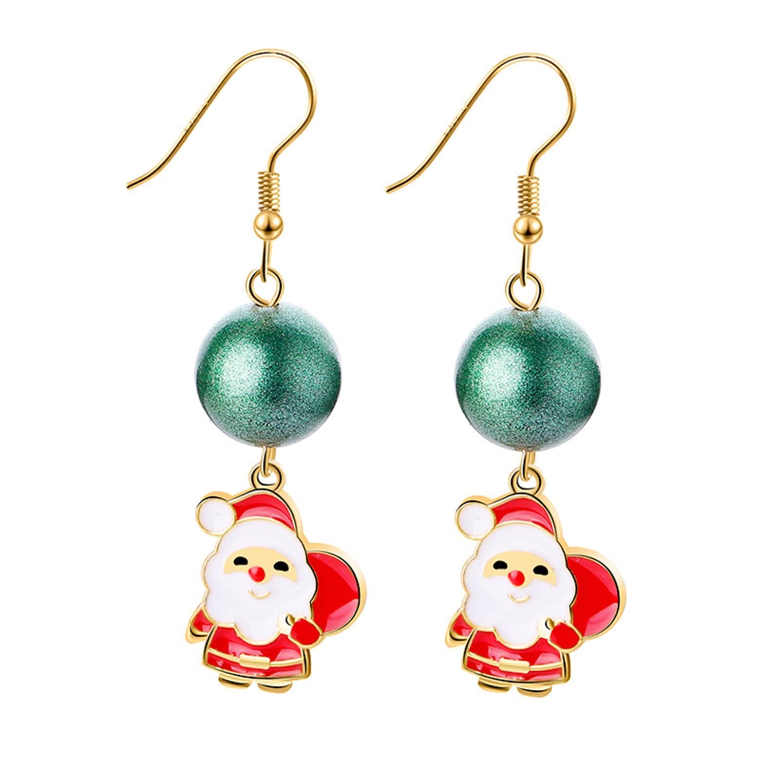 Gflyme Women's Christmas Hook Earrings - Stylish Cute Dangle Earrings for Girls, 1 Pair Holiday Jewelry Gift - Perfect for Christmas Parties, Festive Outfits & Gift Exchanges