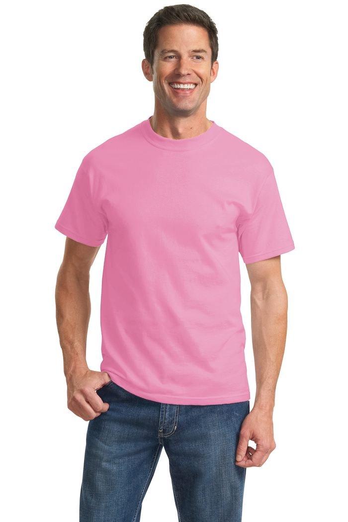 Port & Company Essential Cotton T-Shirt for Men & Women - XL Size, Candy Pink - Soft & Comfortable Casual Wear for Everyday, Gym, and Lounge