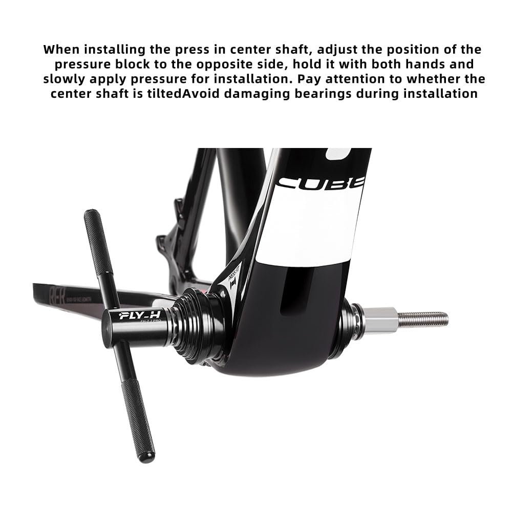 Professional Bike Bottom Bracket Bearing Installation & Removal Tool Kit - Bicycle BB Axle Press, Headset Bearing Press Tool Set for DIY Bike Repair & Maintenance - Perfect for Home Mechanics & Bike Shops