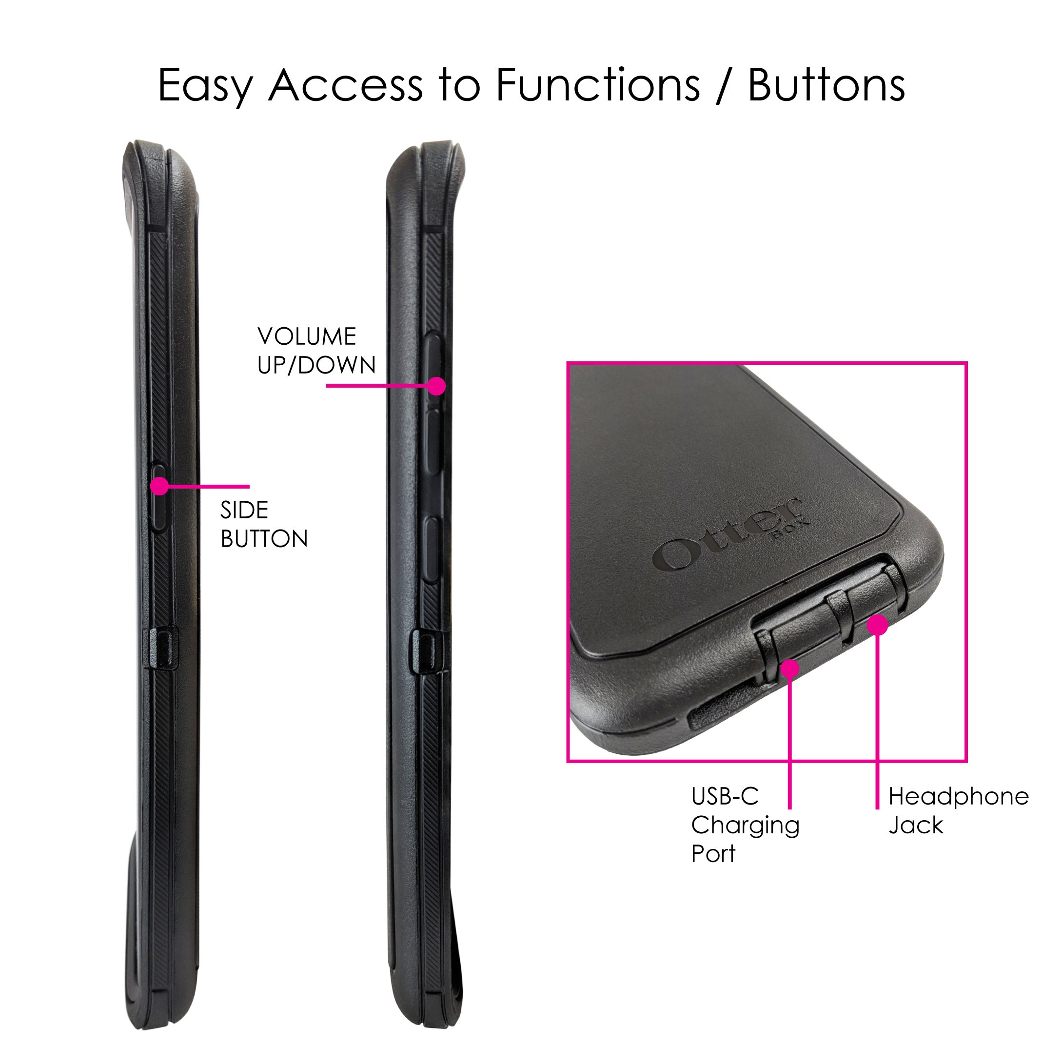 Custom Black Galaxy S8 Case (NOT Plus) - Durable Replacement for OtterBox Defender - Basketball Design Phone Cover - Perfect for Sports Fans & Everyday Protection