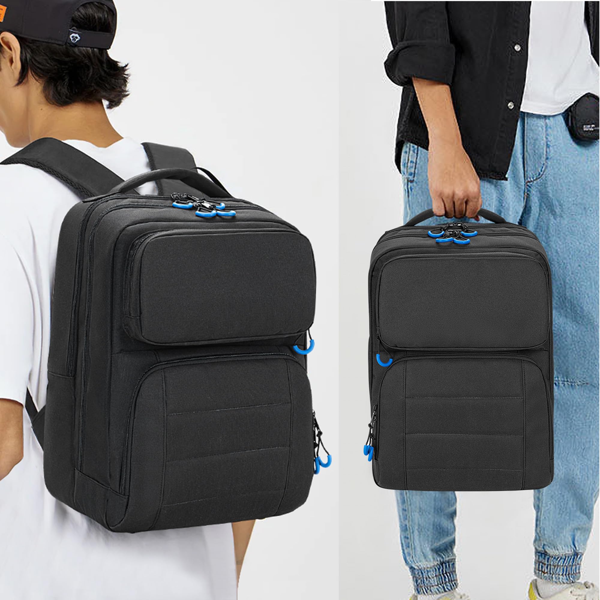 Nintendo Switch/Lite/OLED Travel Storage Backpack - Protective Carrying Case with Multiple Pockets for Docking Station, Controllers & Accessories (Patent Design) | Perfect for Gaming on the Go, Travel & Commuting