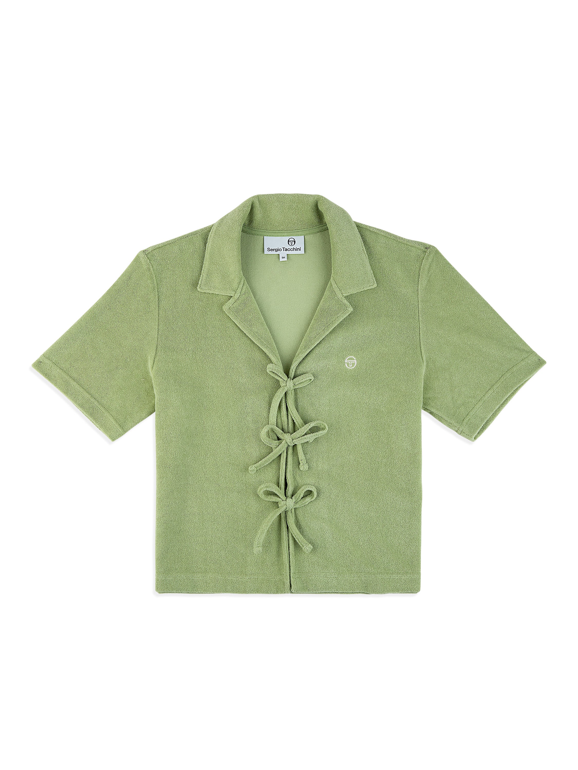Edda Cropped Shirt - Trendy Reseda Green Women's Tops | Perfect for Casual Outings, Summer Fashion & Streetwear Looks