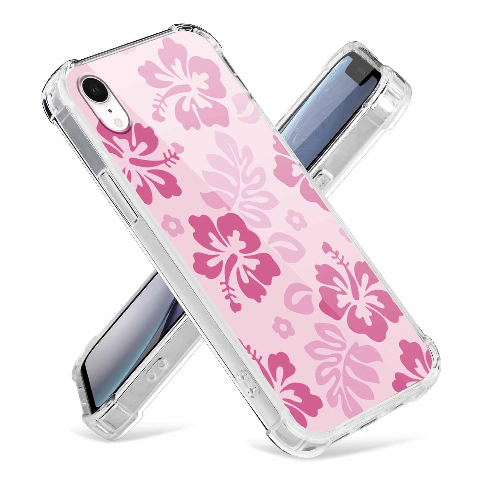 2 Pack Clear Floral Phone Case for iPhone 7 Plus / 8 Plus 5.5 Inch - Preppy Flower Pattern Protective Slim Shockproof Cover for Women & Girls | Perfect for Everyday Use, Work, School & Travel