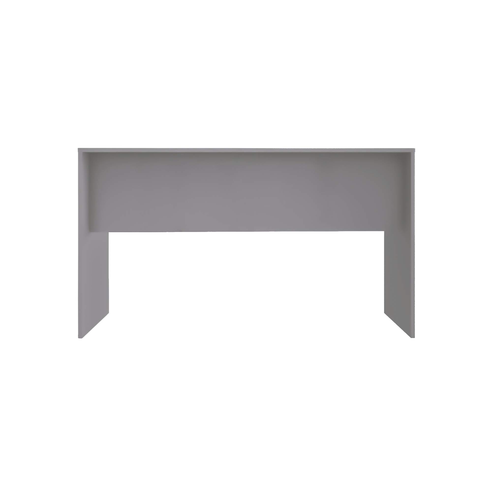 Mid Century Modern Office Desk - Manhattan Comfort Cornelia Modular Computer Table with Spacious Top & Footrest, 53.15