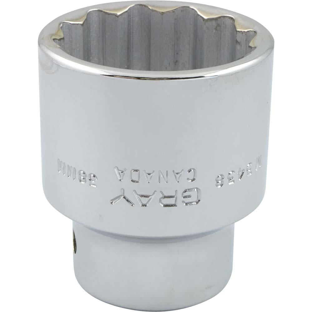 3/4 Drive 12 Point Standard Length Sockets Set - Professional Grade Chrome Vanadium Steel - Perfect for Automotive Repair, Machinery Maintenance & DIY Projects