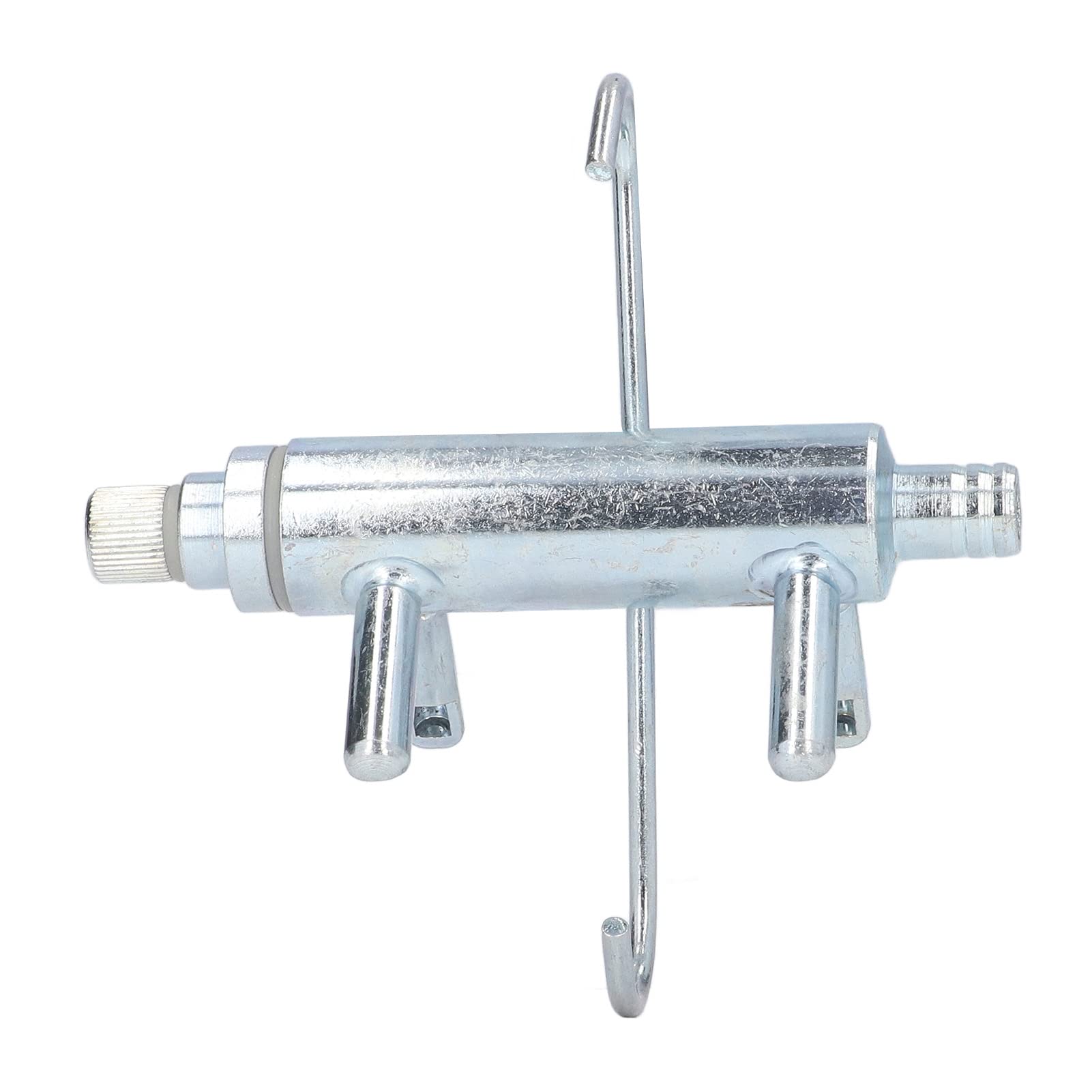 Galvanized Iron Cow Milking Machine with 4 Cup Holes - 0.63in Diameter Milking Claw Replacement for Dairy Farms | Efficient Milk Extraction for Small to Medium Herds | Perfect for Farmers & Homesteaders