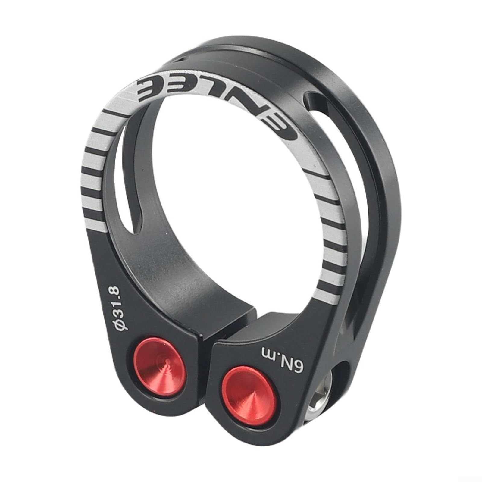 Lightweight Aluminum Alloy Quick Release Bike Seat Post Clamp - 31.8mm & 34.9mm Sizes for Mountain Bikes - Durable Hollow Lock Design (Black) - Perfect for MTB Upgrades & Cycling Accessories