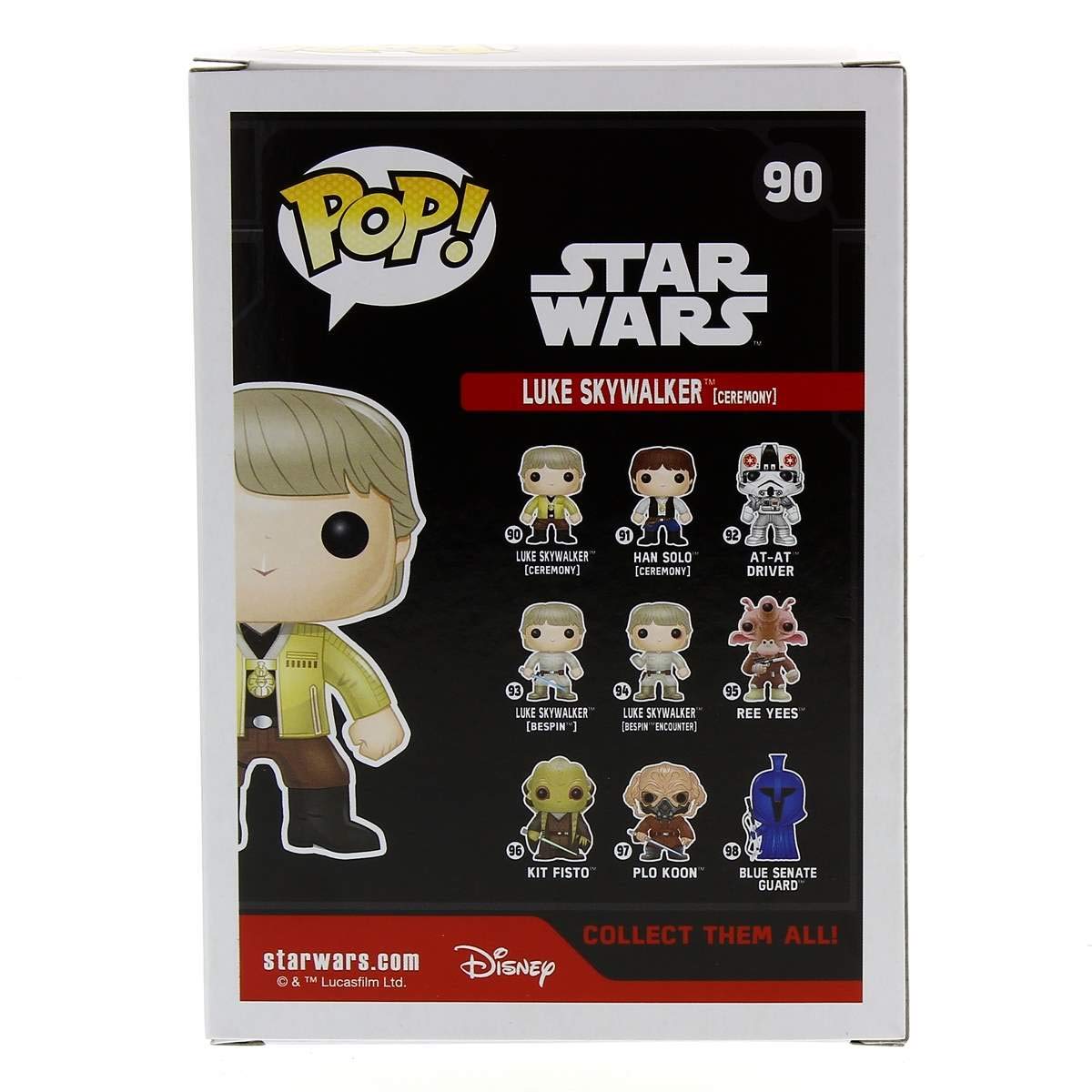 Funko Pop! Star Wars Luke Skywalker Ceremony Vinyl Figure #90 - Collectible Toy for Fans, Gift for Movie Lovers, Perfect for Display & Decoration