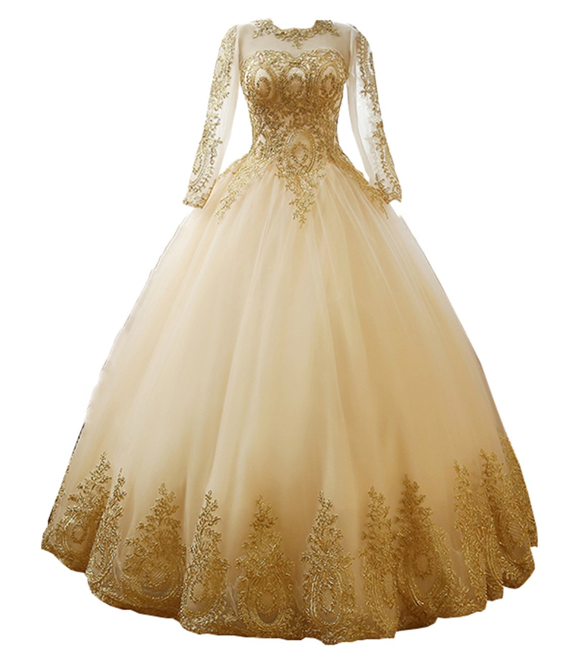 Elegant Women's Beaded Spaghetti Strap Ball Gown - Long Puffy Prom Dress for Sweet 16, Quinceañera & Formal Events | Glitter Evening Gown for Homecoming, Pageant & Special Occasions