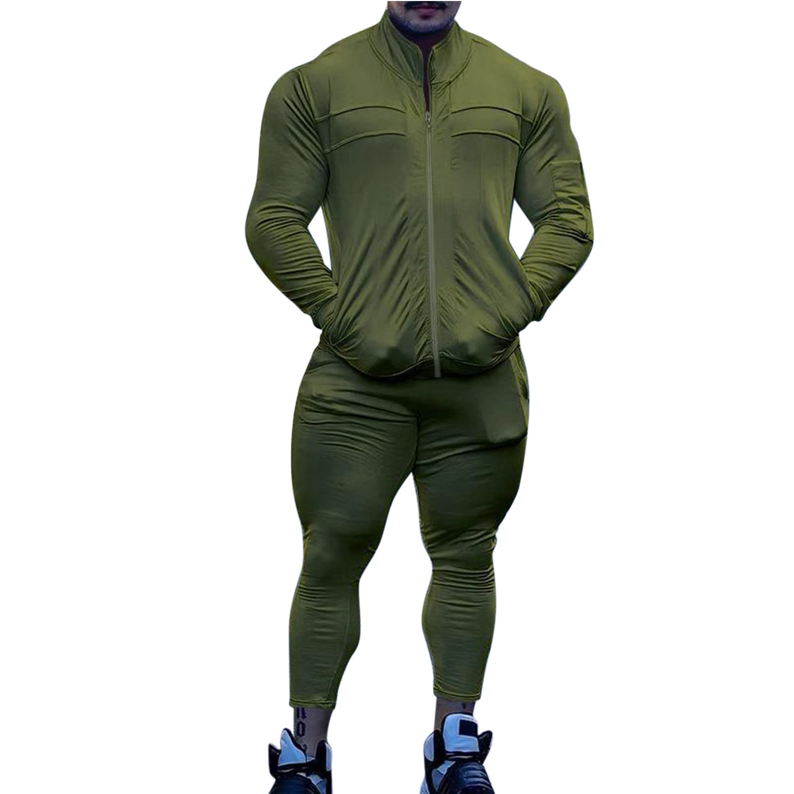 ETHKIA Men's Basic Tracksuit - Relaxed Fit Winter Jogging Set | Casual Colorful Activewear for Gym, Running & Camping | Comfortable Shirts & Tees for Outdoor Activities