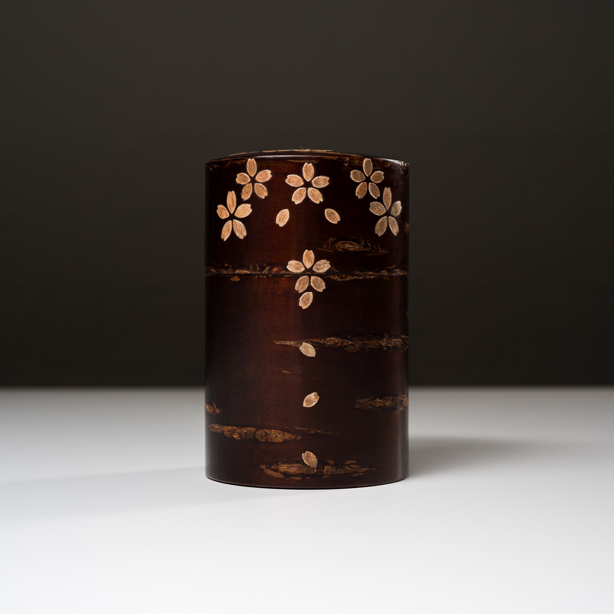 Premium Tomioka Cherry Bark Tea Caddy - Handcrafted Sakura Design Large Japanese Tea Storage Box - Perfect for Matcha, Loose Leaf Tea & Coffee Storage - Elegant Home & Office Decor