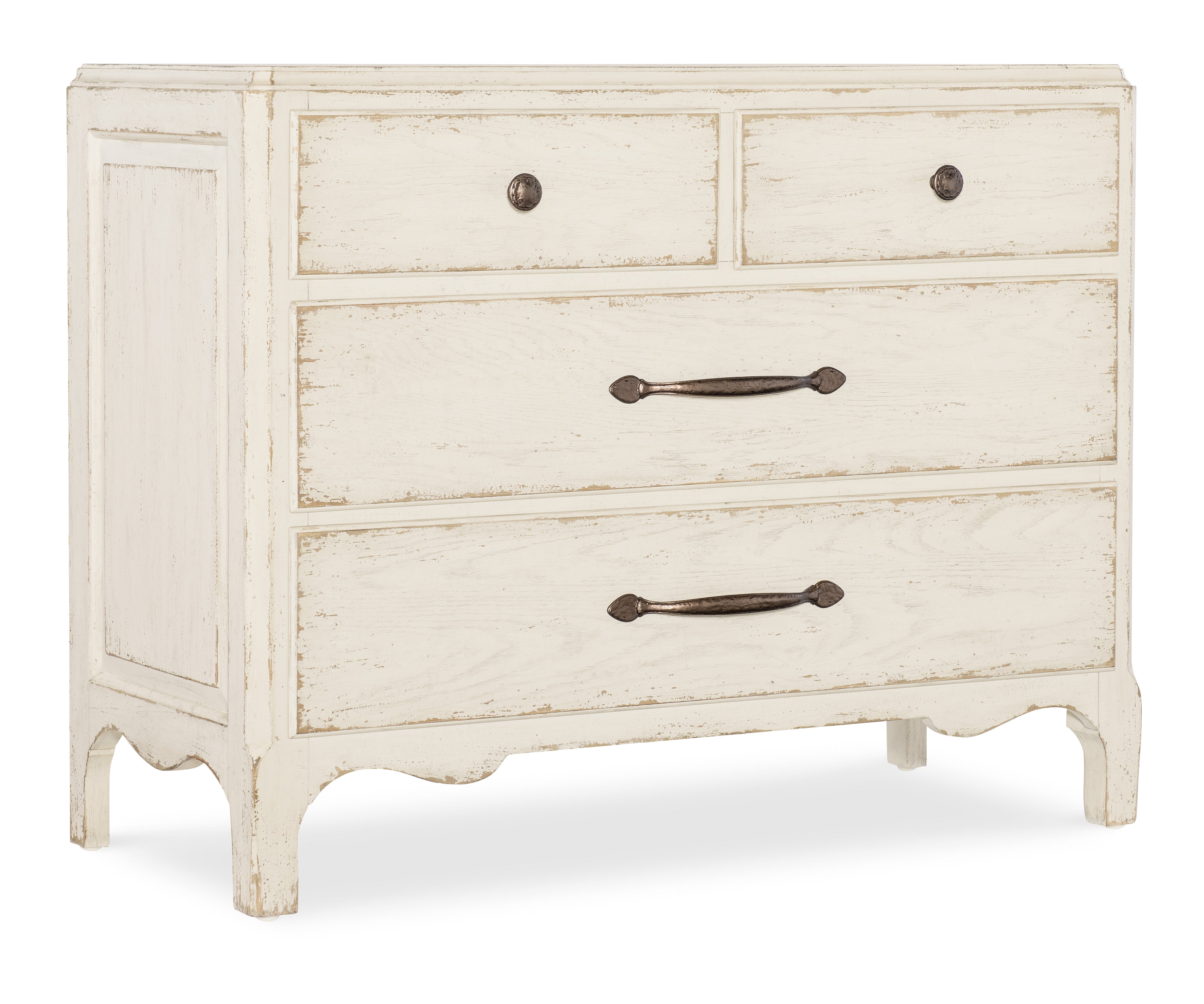 Americana Bachelor Chest by Hooker Furniture | Solid Wood Dresser with 5 Drawers | Perfect for Bedroom Storage & Organization (Model 7050 90217 02)