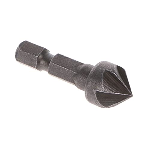 6 Flute Countersink Drill Bit 90 Degree Point Angle - High Speed Steel Woodworking Tool for Chamfer Cutting & Smooth Finishing - Perfect for DIY Projects, Cabinetry, and Metalworking