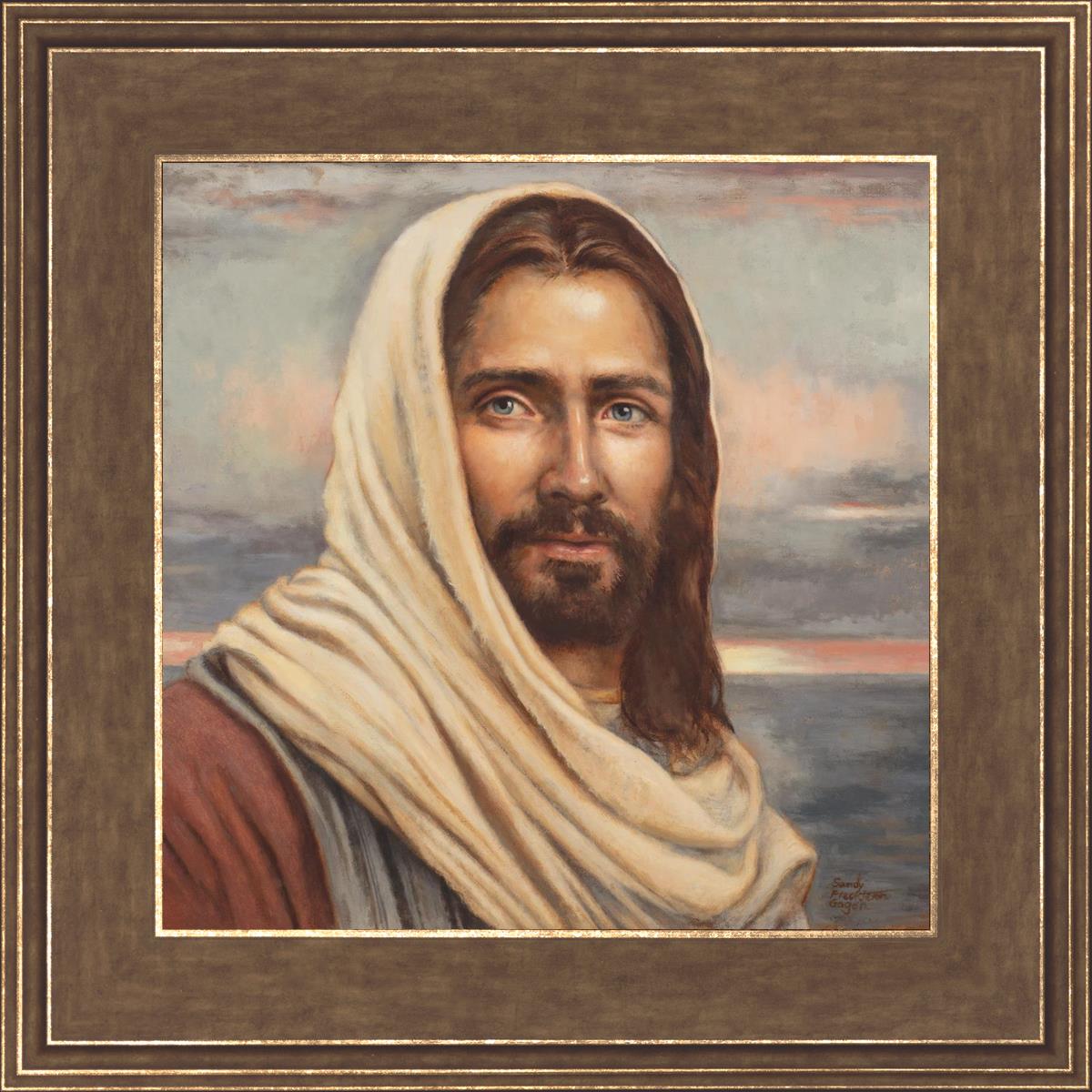 Blessed Savior by Sandy Freckleton Gagon - Inspirational Christian Artwork for Home Decor & Church Wall Decor