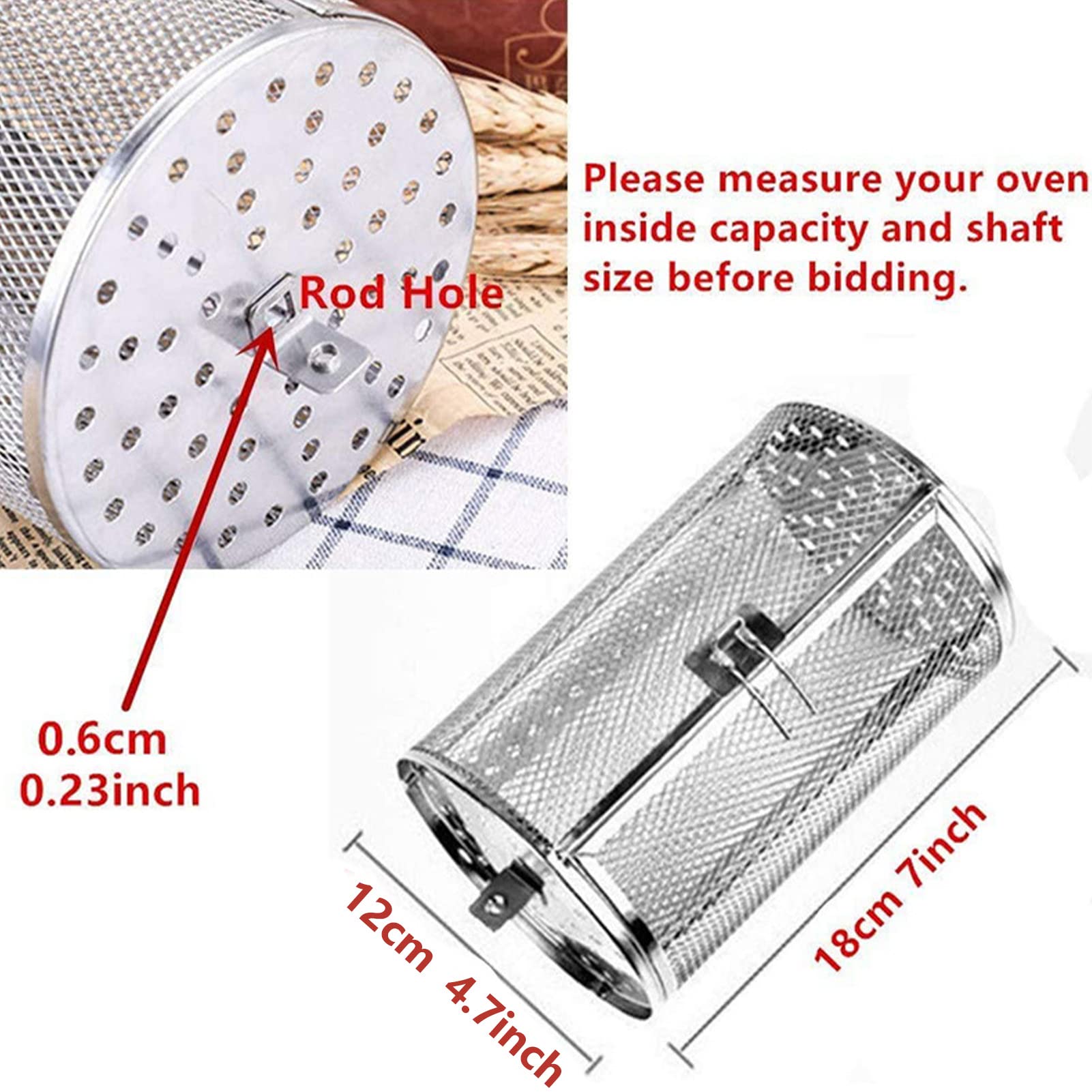 Stainless Steel Oven Basket - Uniform Heating Baking Cage for Kitchen, Home & Outdoor BBQ | Perfect for Roasting Vegetables, Baking Bread & Grilling Meats