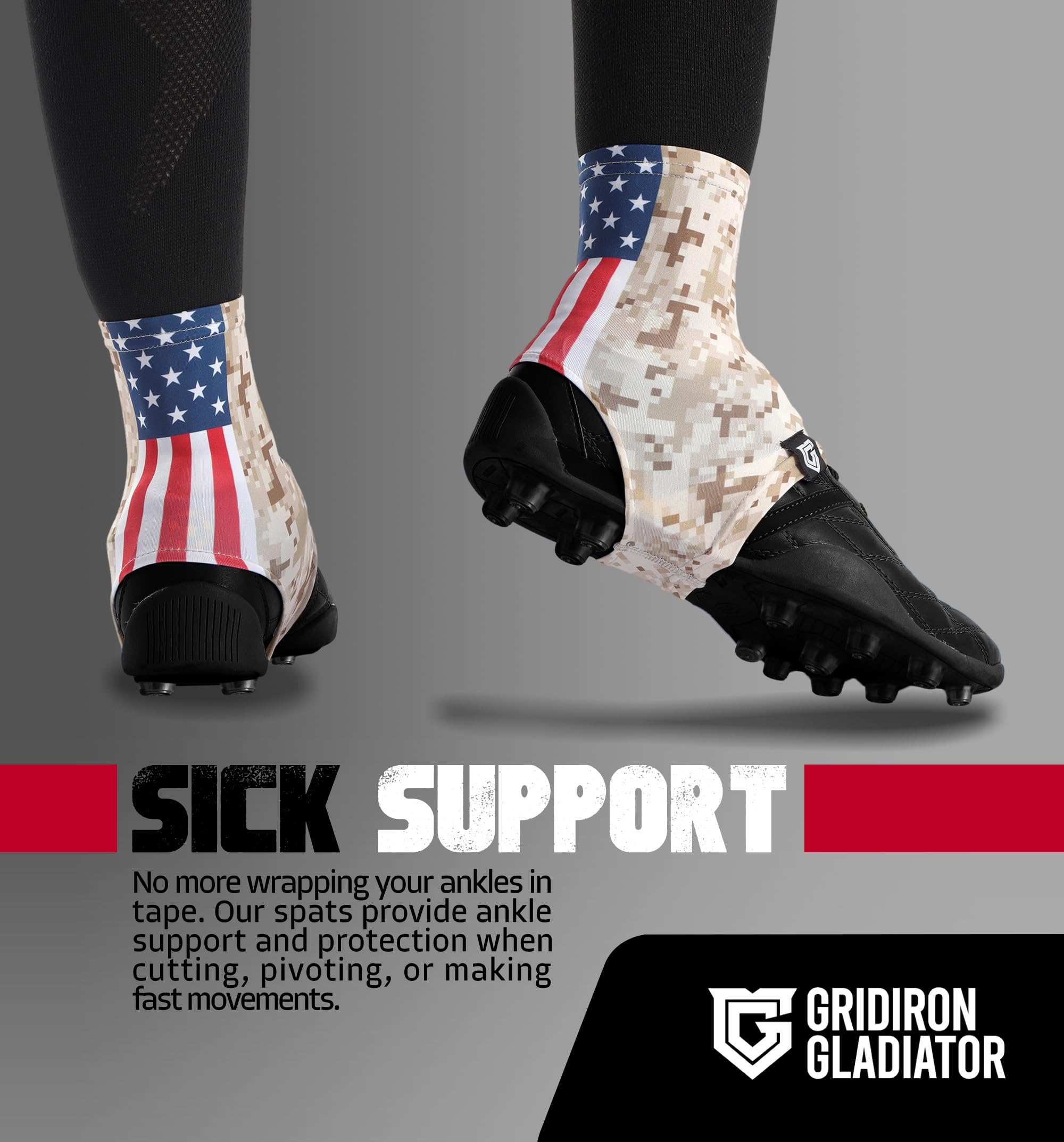 Football Cleat Covers & Spats - Non-Slip Soccer Cleat Socks for Baseball, Softball & Football Players - Perfect for Wet Fields & Turf Games
